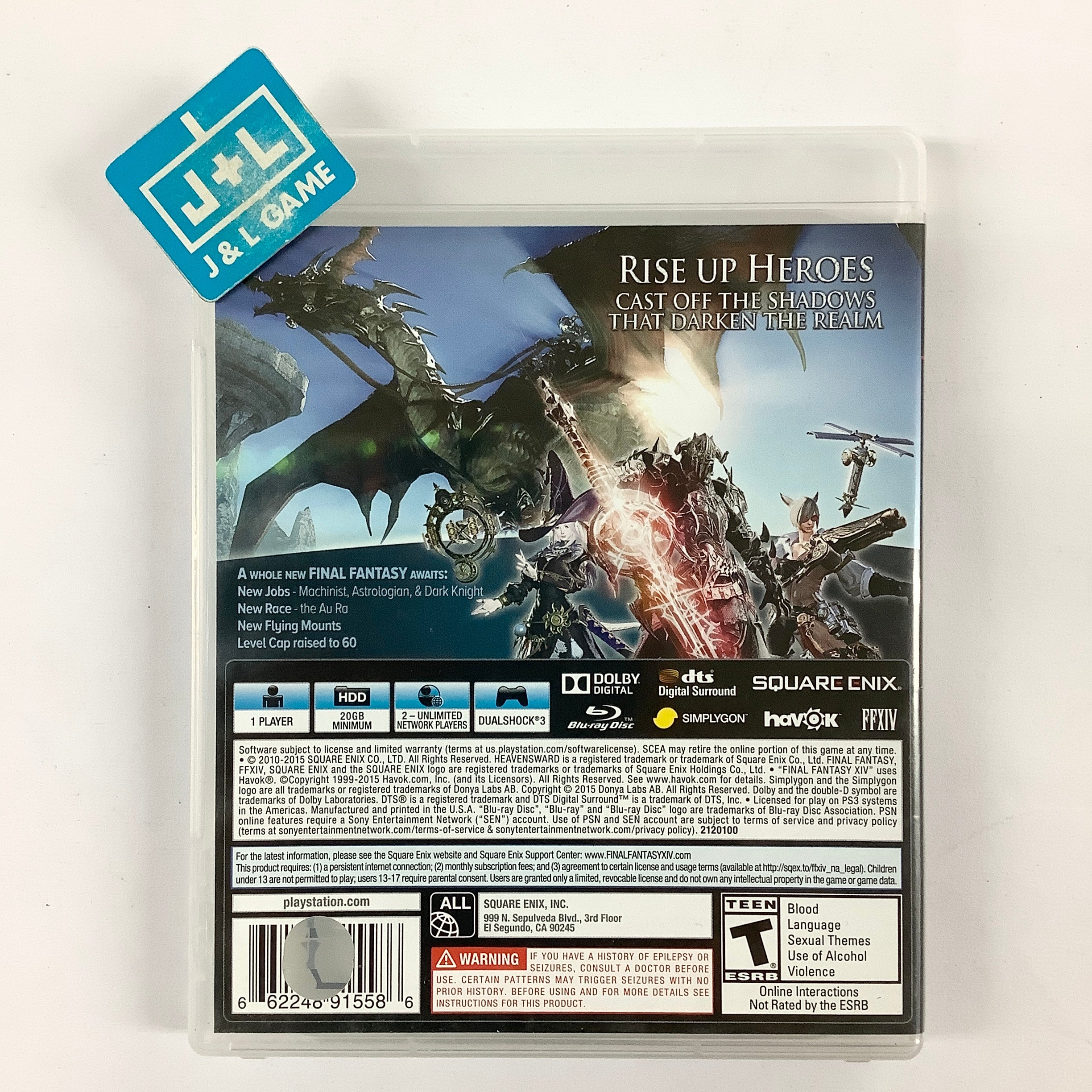 Final Fantasy XIV Online: Heavensward - (PS3) PlayStation 3 [Pre-Owned] Video Games Square Enix   