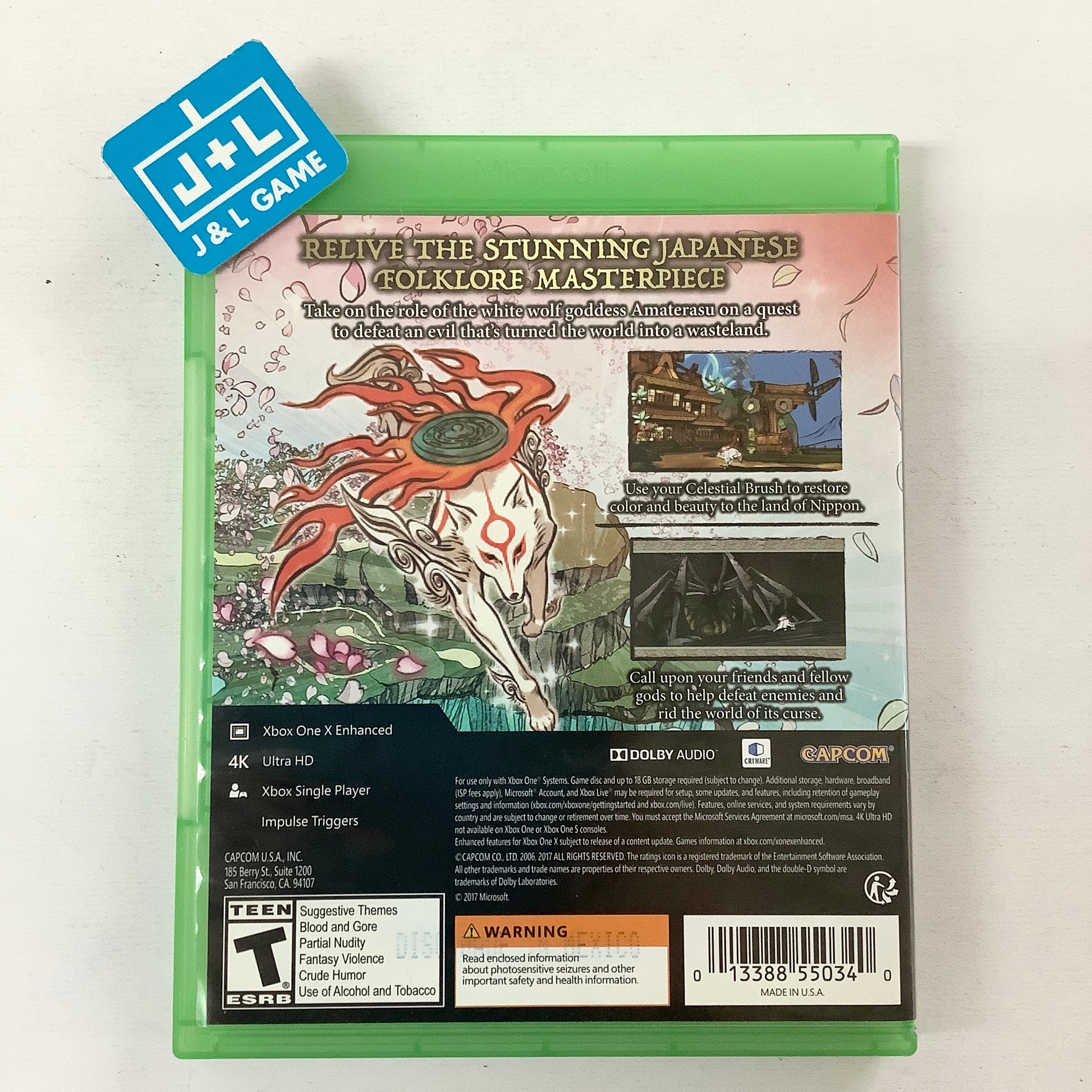 Okami HD - (XB1) Xbox One  [Pre-Owned] Video Games Capcom   