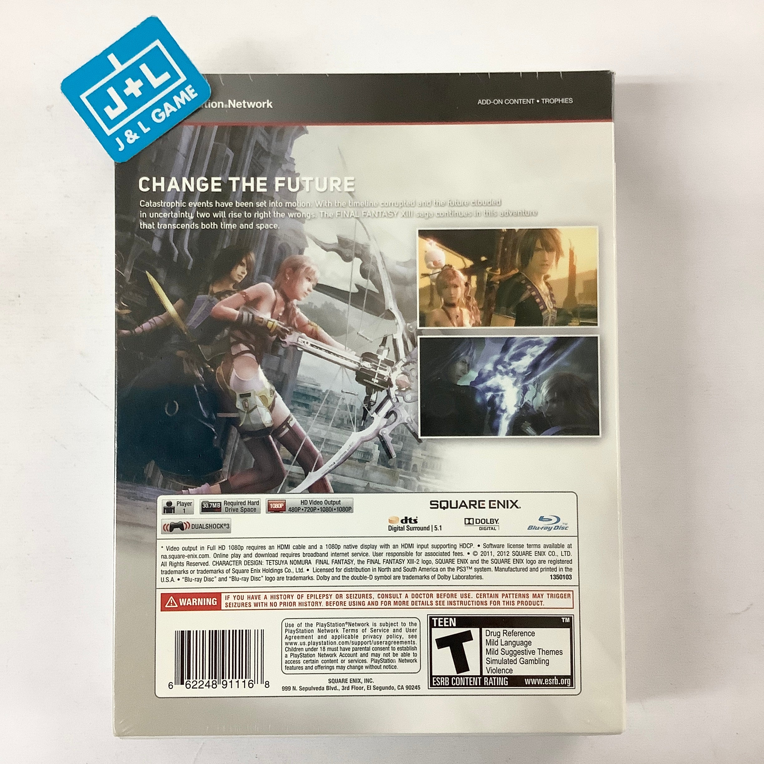 Final Fantasy XIII-2 (Collector's Edition) - (PS3) PlayStation 3 Video Games Square Enix   