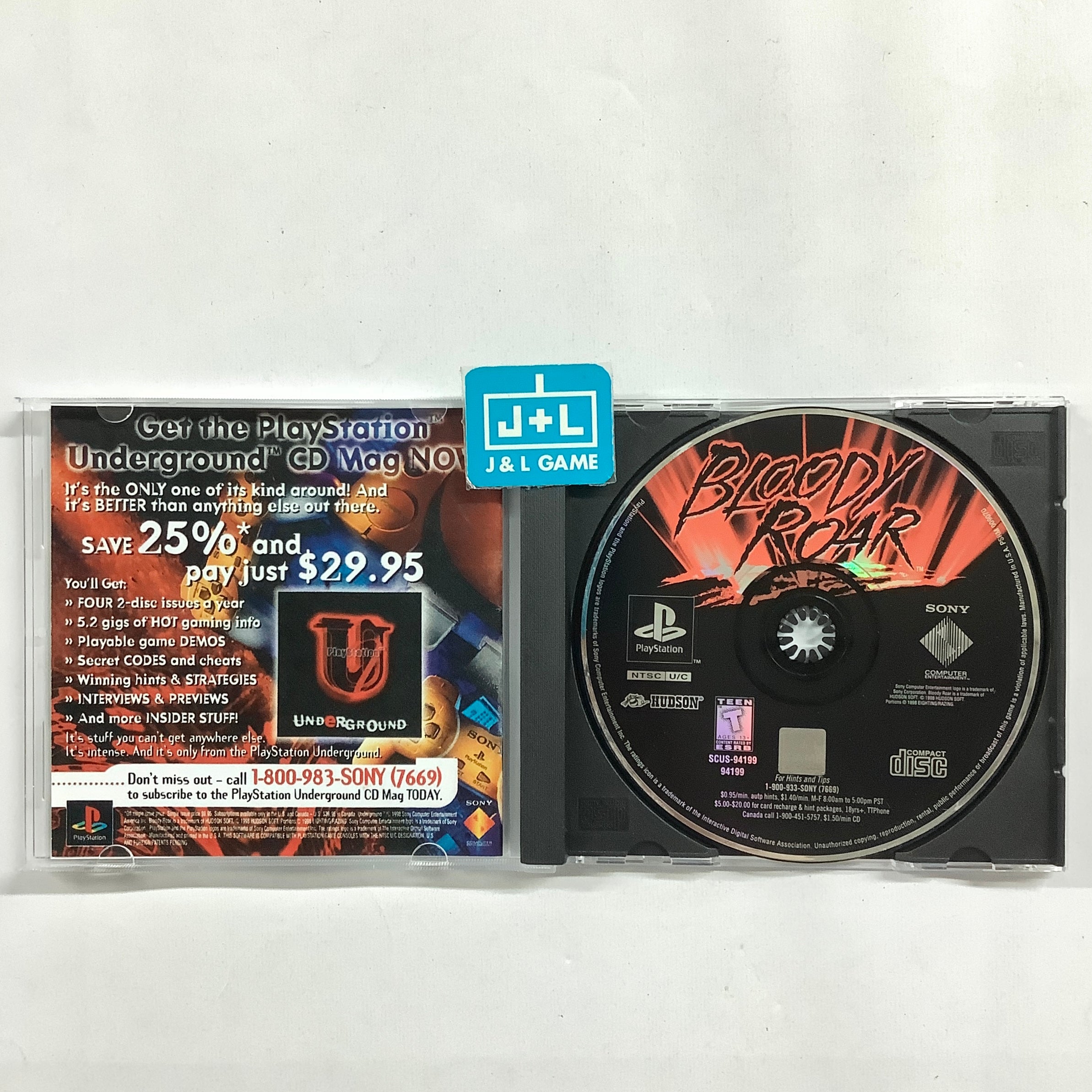 Bloody Roar - (PS1) PlayStation 1 [Pre-Owned] Video Games SCEA   