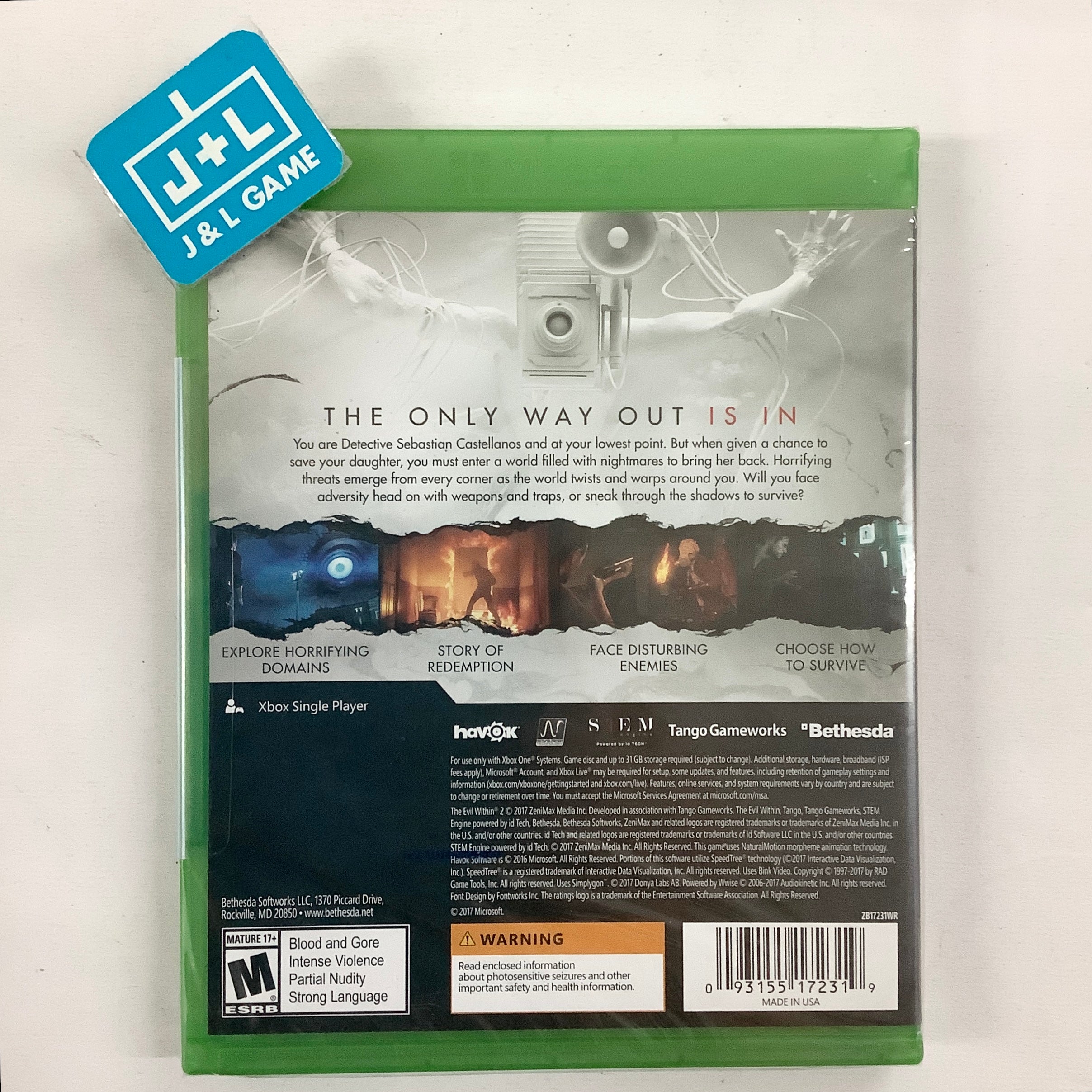 The Evil Within 2 - (XB1) Xbox One Video Games Bethesda   