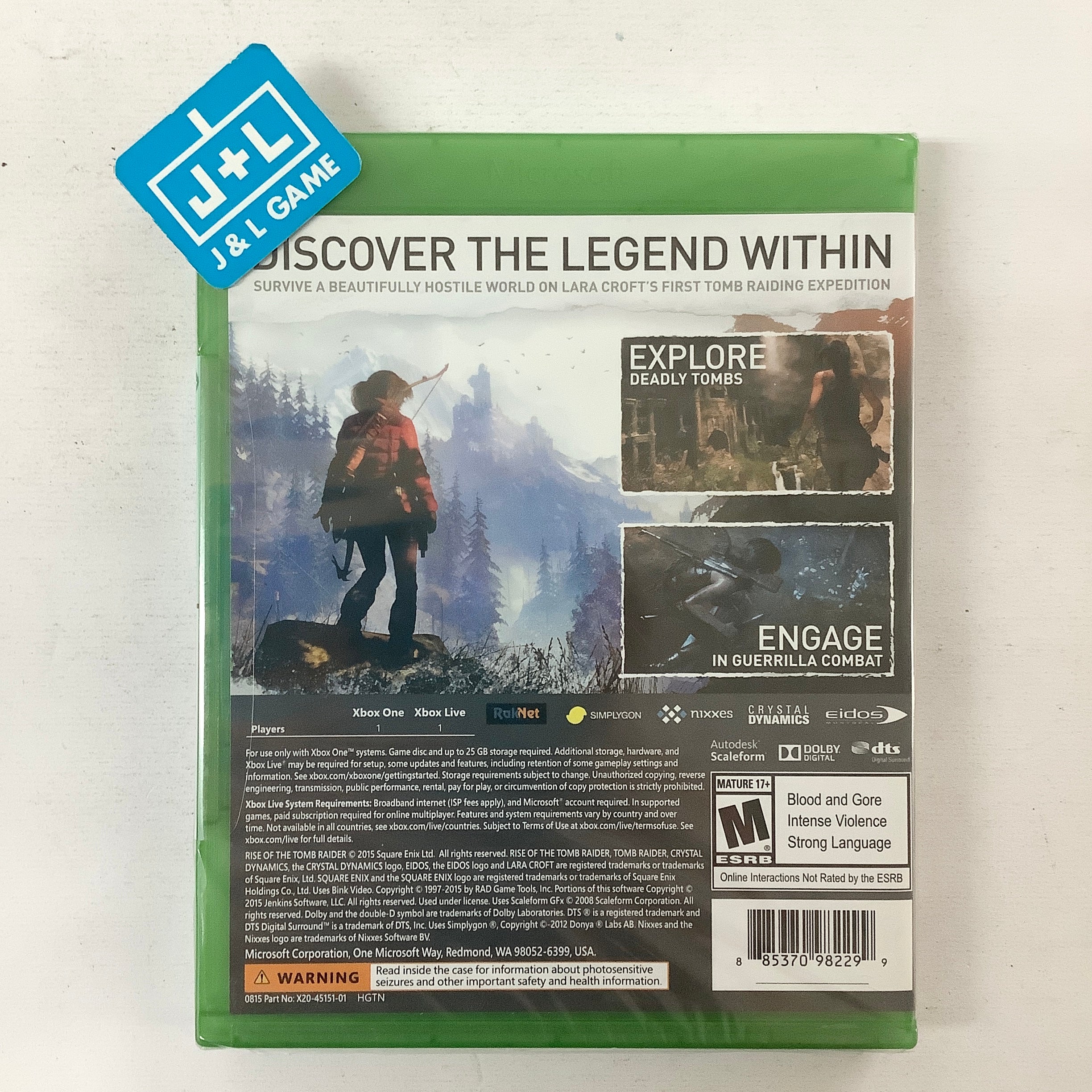 Rise of the Tomb Raider - (XB1) Xbox One Video Games Square Enix   