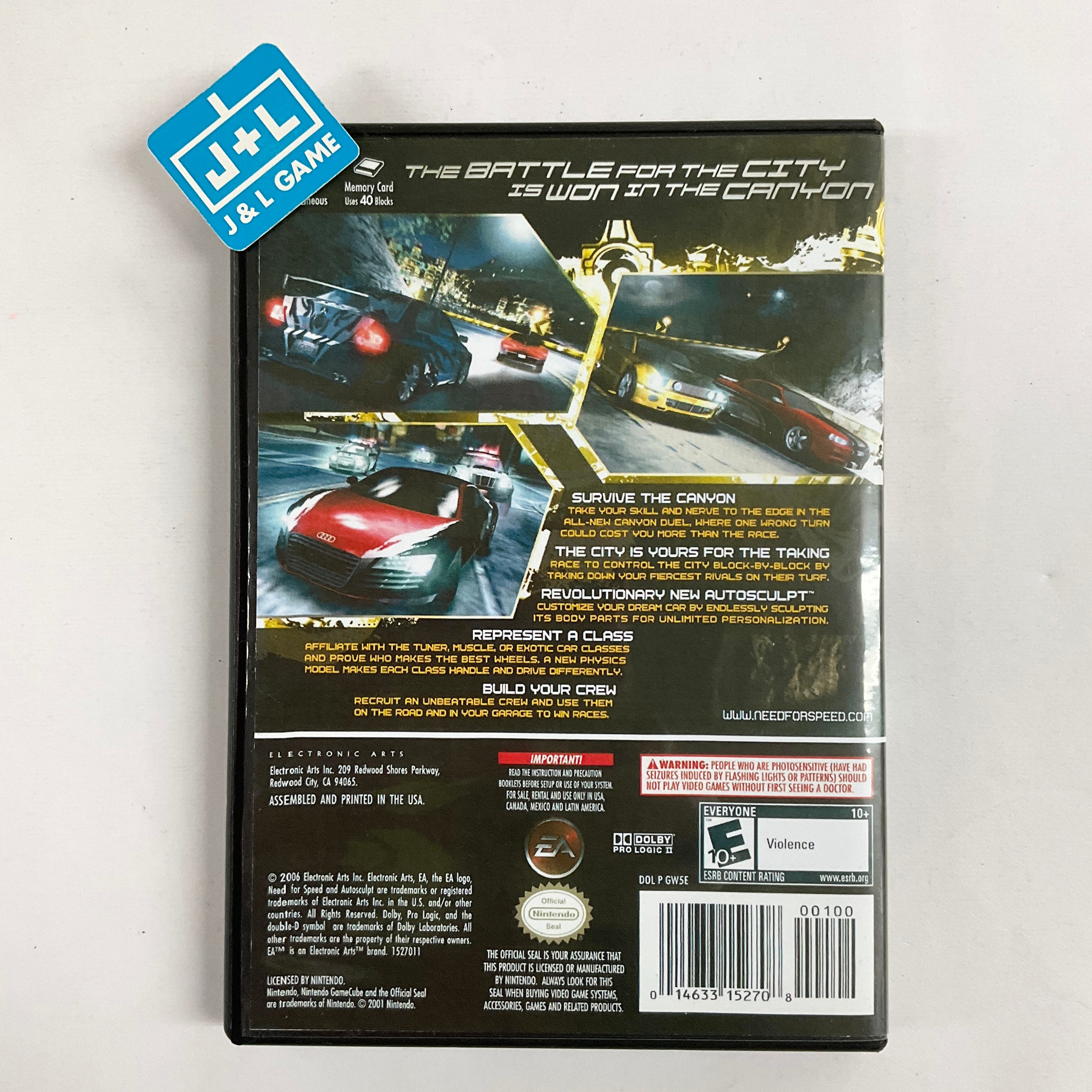 Need for Speed Carbon - (GC) GameCube [Pre-Owned] Video Games Atari SA   