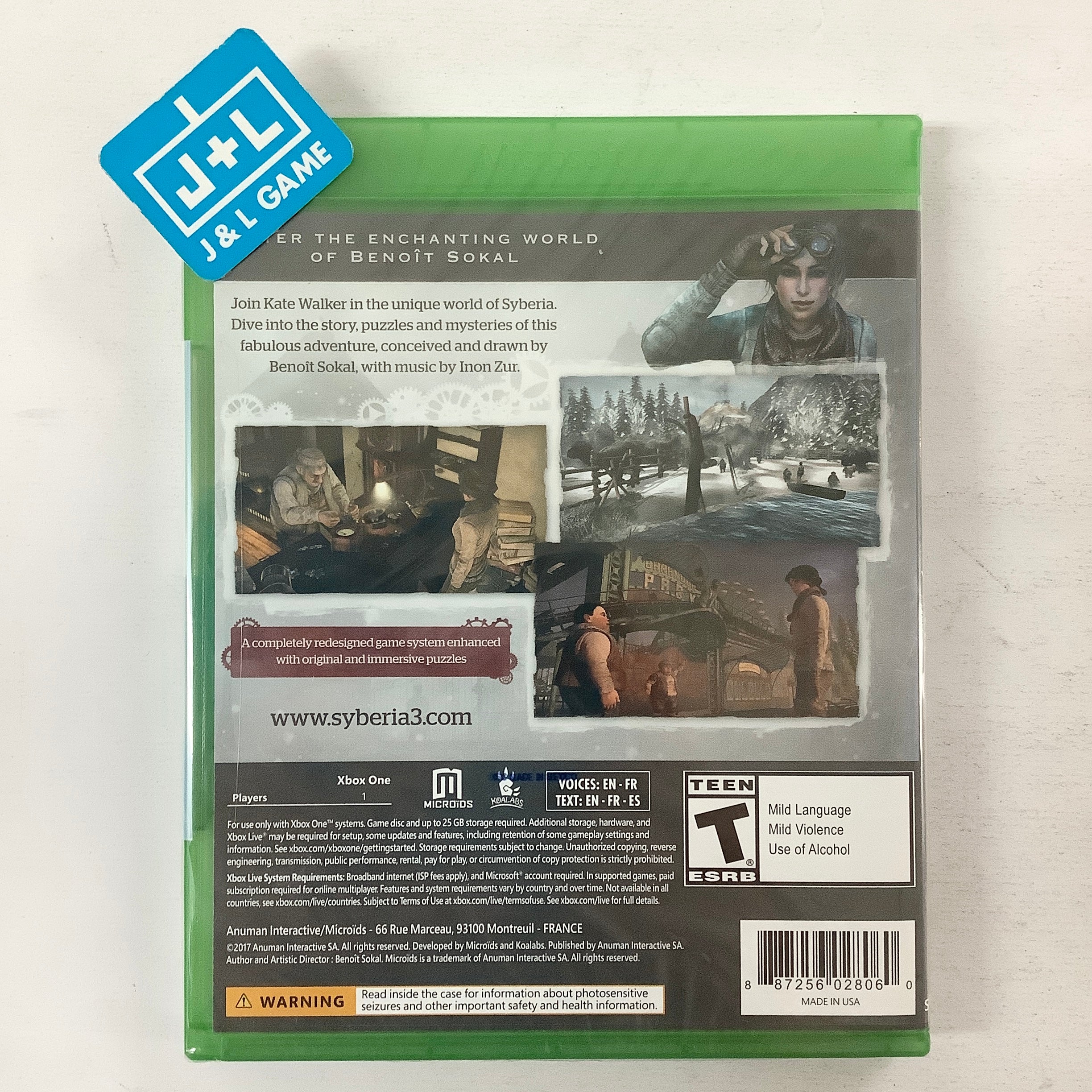 Syberia 3 - (XB1) Xbox One Video Games Microids   