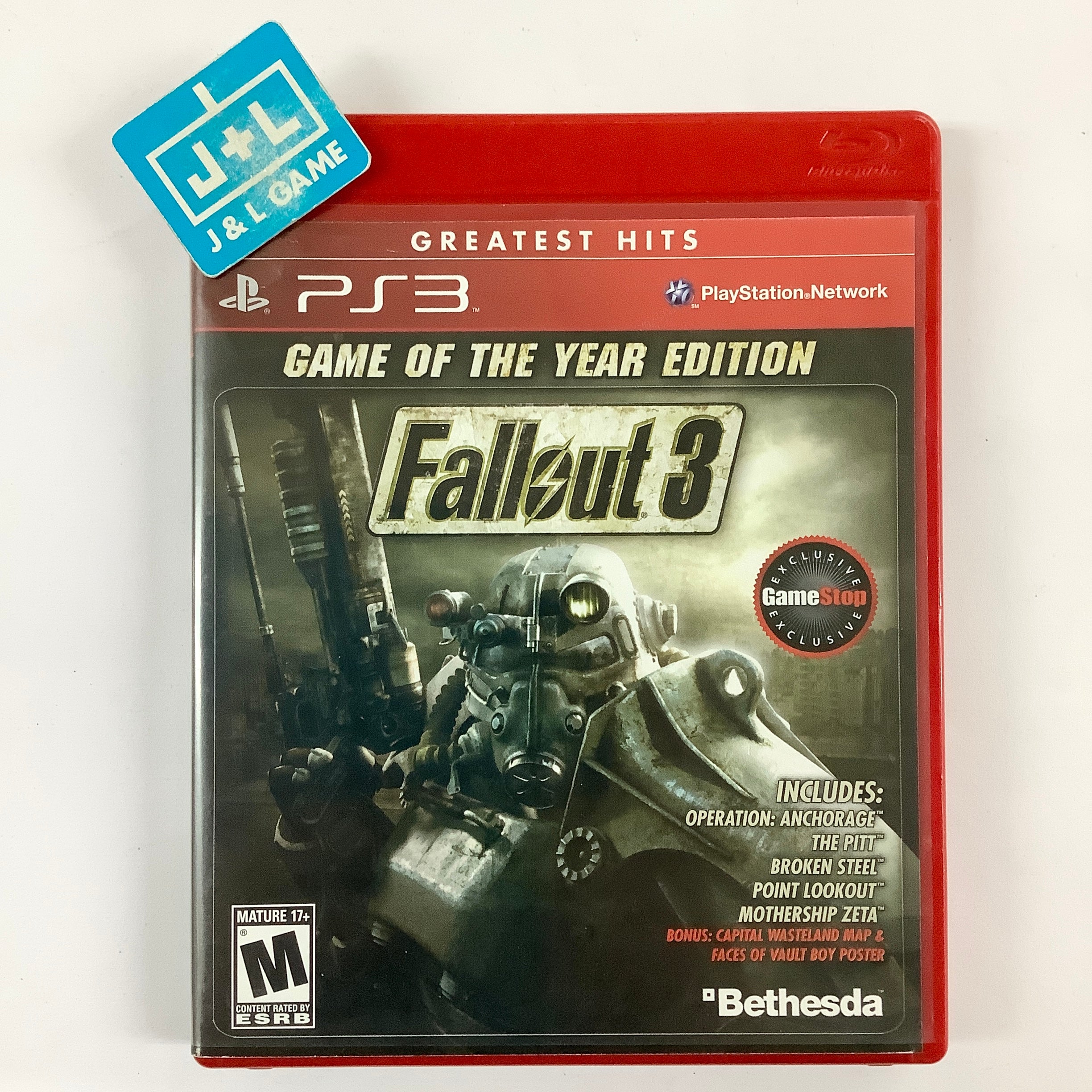 Fallout 3: Game of the Year Edition (Greatest Hits) (GameStop Exclusive) - (PS3) PlayStation 3 [Pre-Owned] Video Games Bethesda Softworks   