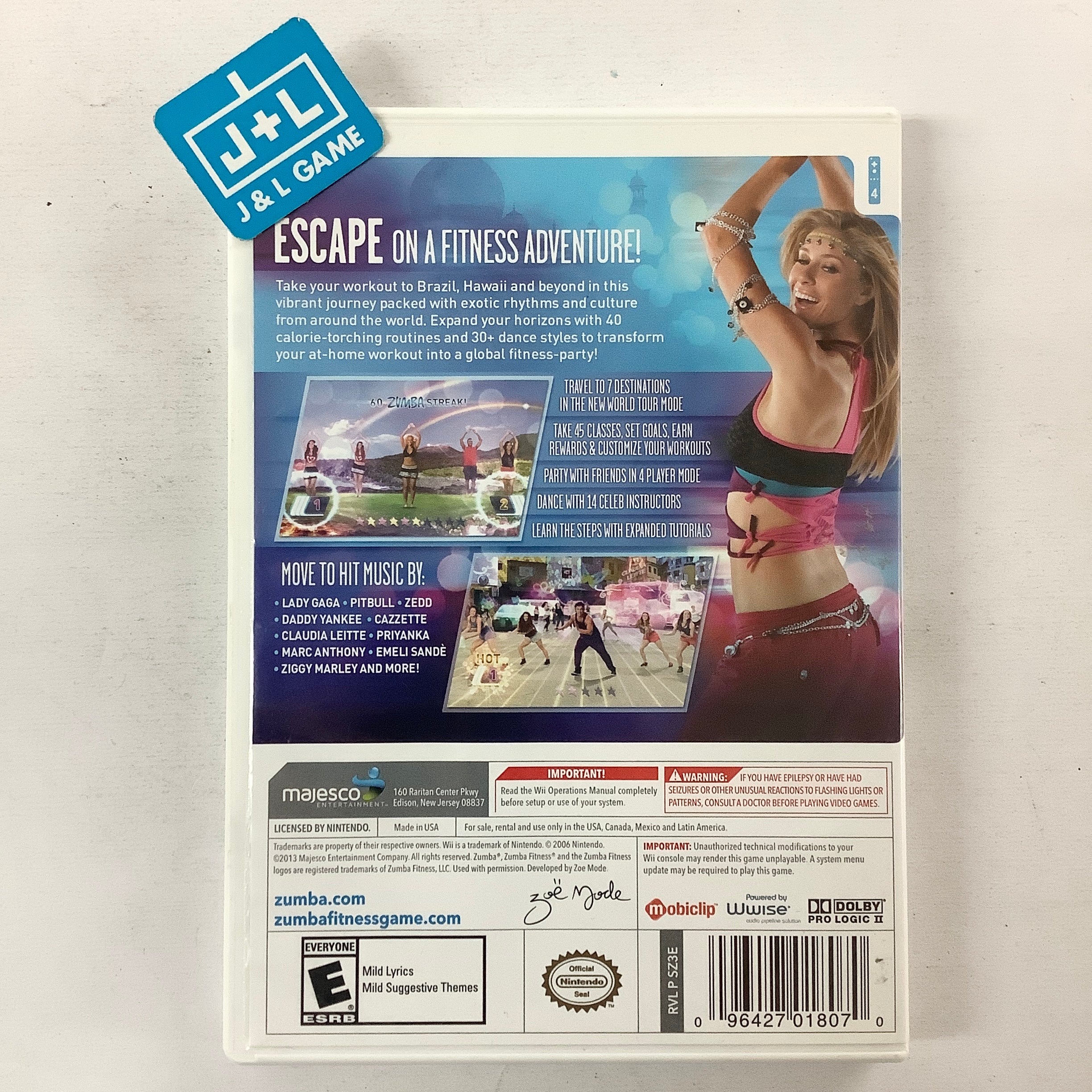 Zumba Fitness World Party - Nintendo Wii [Pre-Owned] Video Games Majesco   