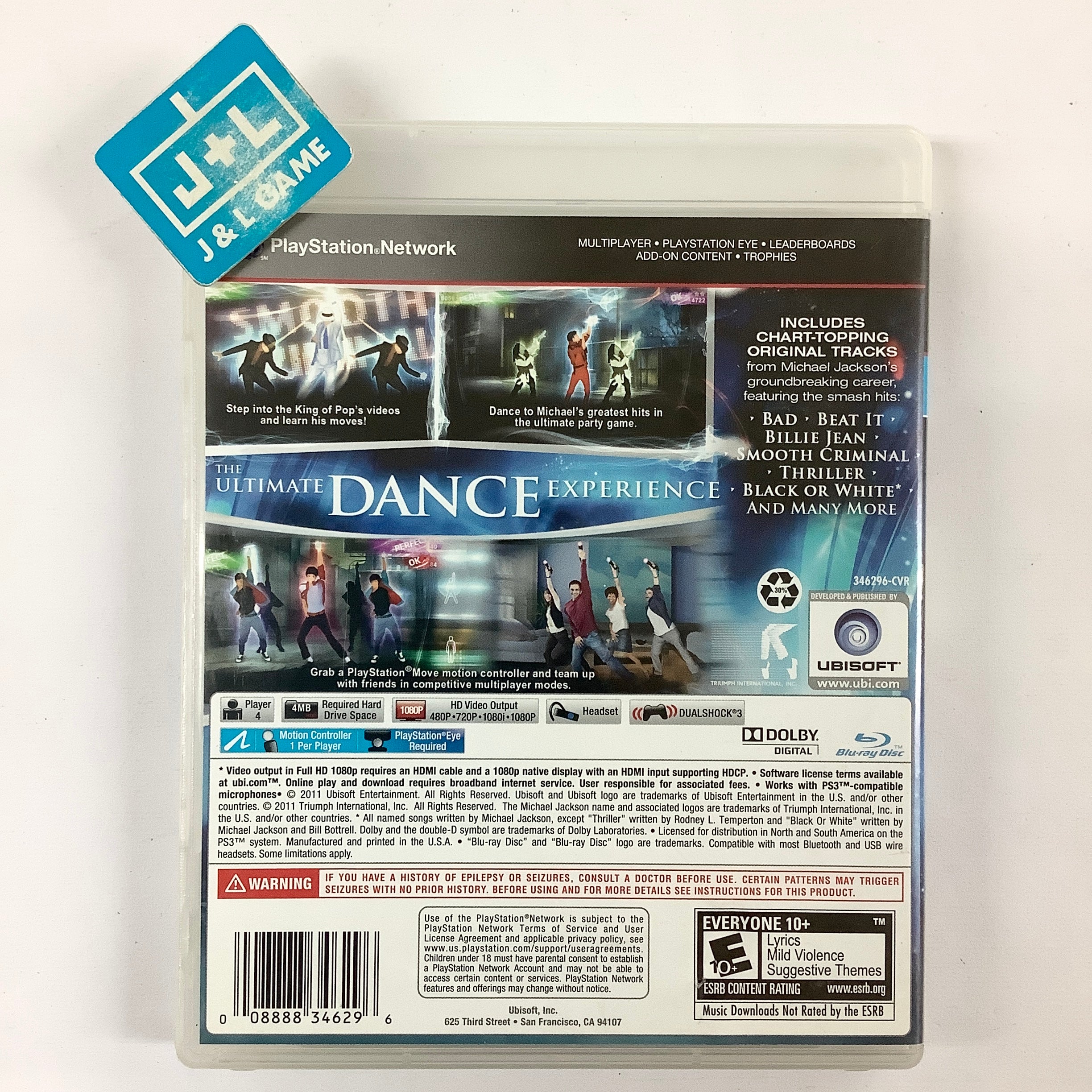 Michael Jackson The Experience (PlayStation Move Required) - (PS3) PlayStation 3 [Pre-Owned] Video Games Ubisoft   