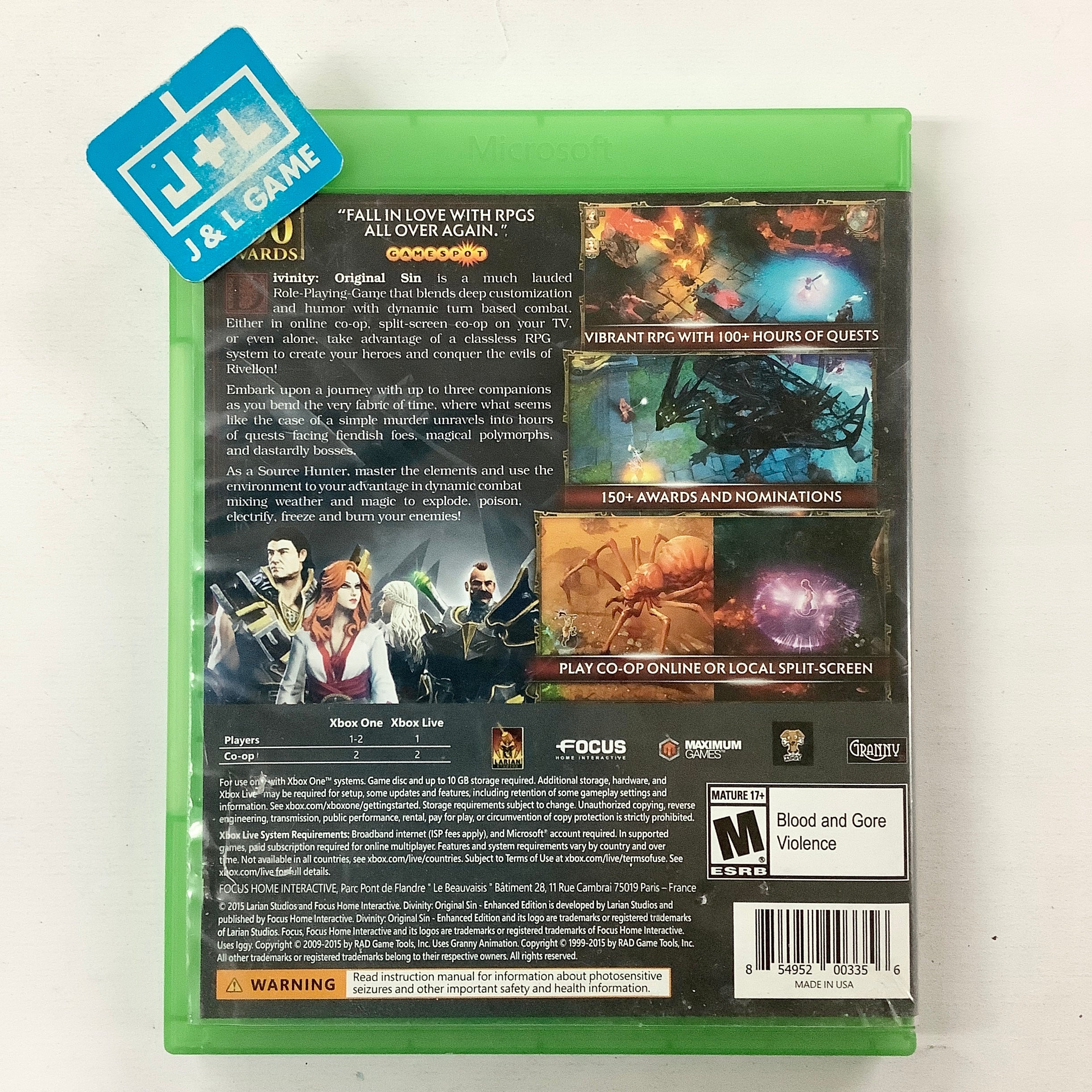 Divinity: Original Sin Enhanced Edition - (XB1) Xbox One [Pre-Owned] Video Games Focus Home Interactive   