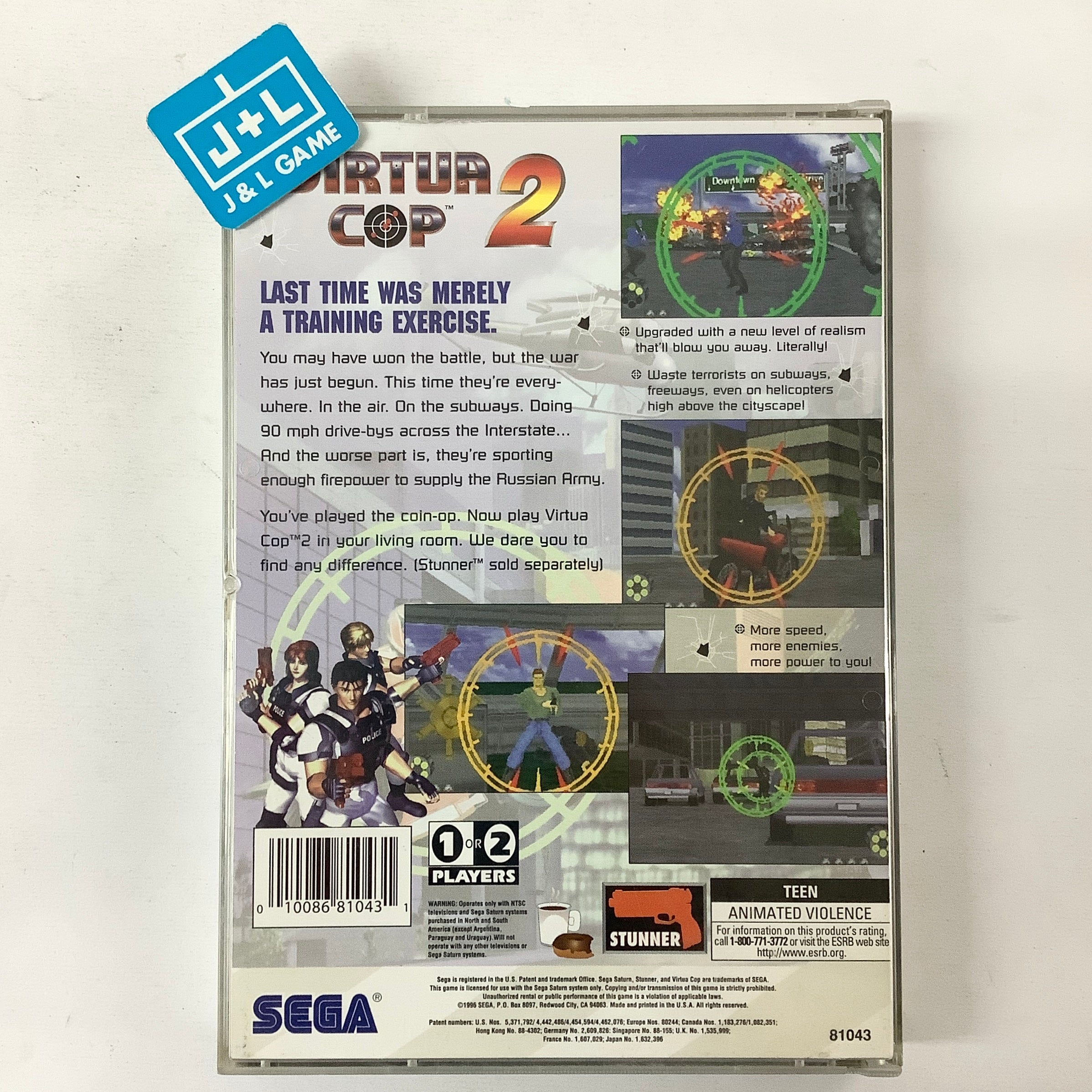 Virtua Cop 2 - (SS) SEGA Saturn [Pre-Owned] Video Games Sega   