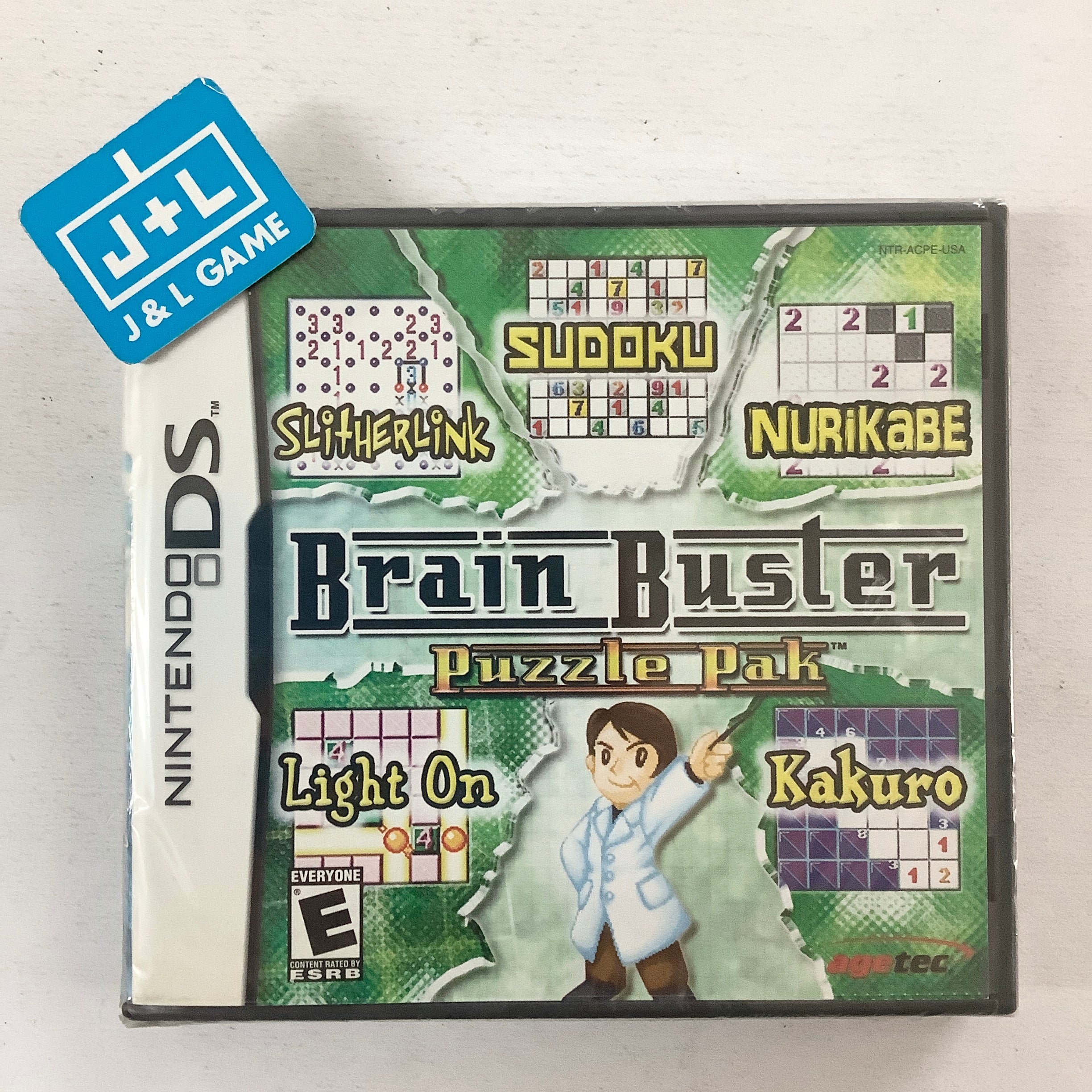 Brain Buster: Puzzle Pak - (NDS) Nintendo DS Video Games Agetec   