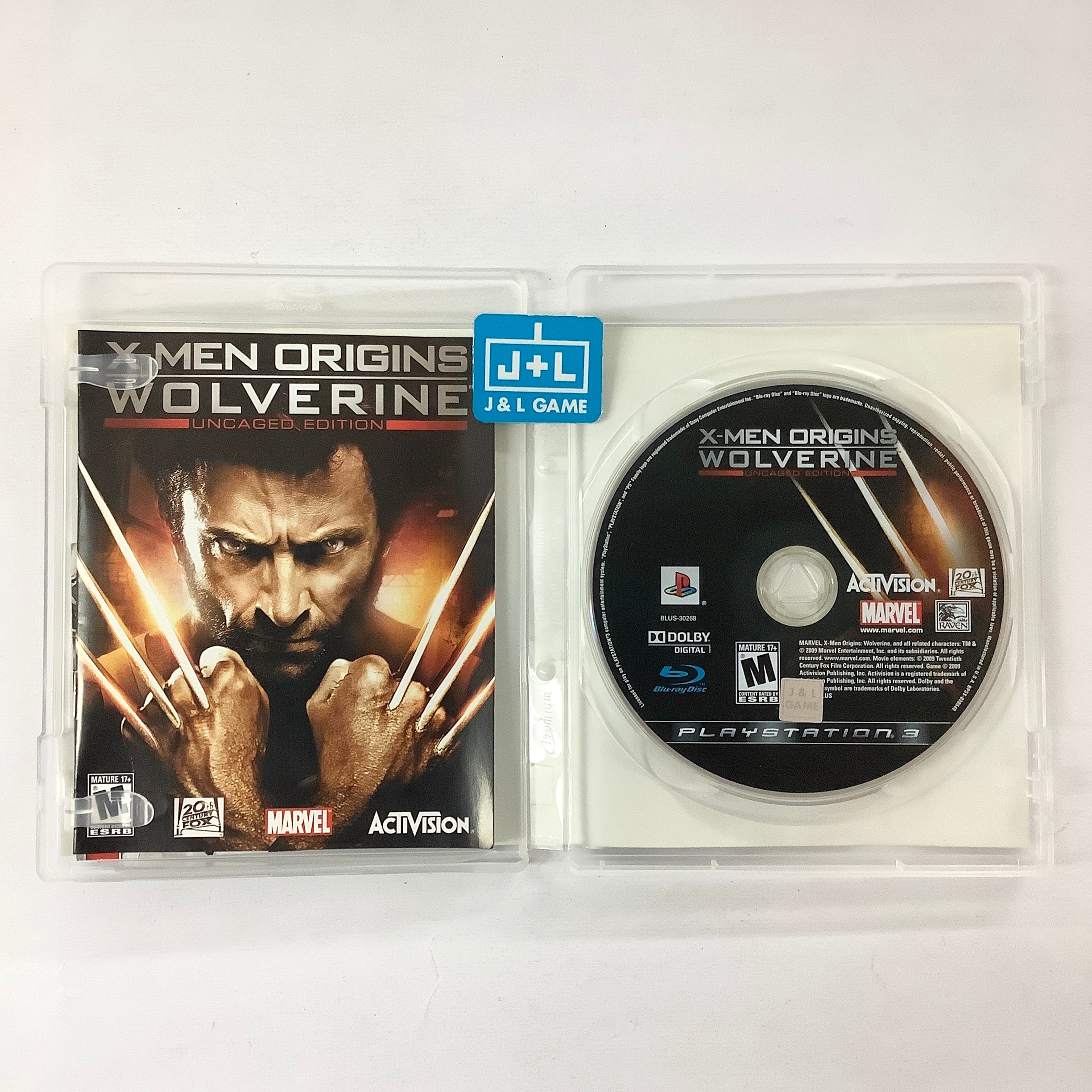 X-Men Origins: Wolverine (Uncaged Edition) - (PS3) PlayStation 3 [Pre-Owned] Video Games Activision   