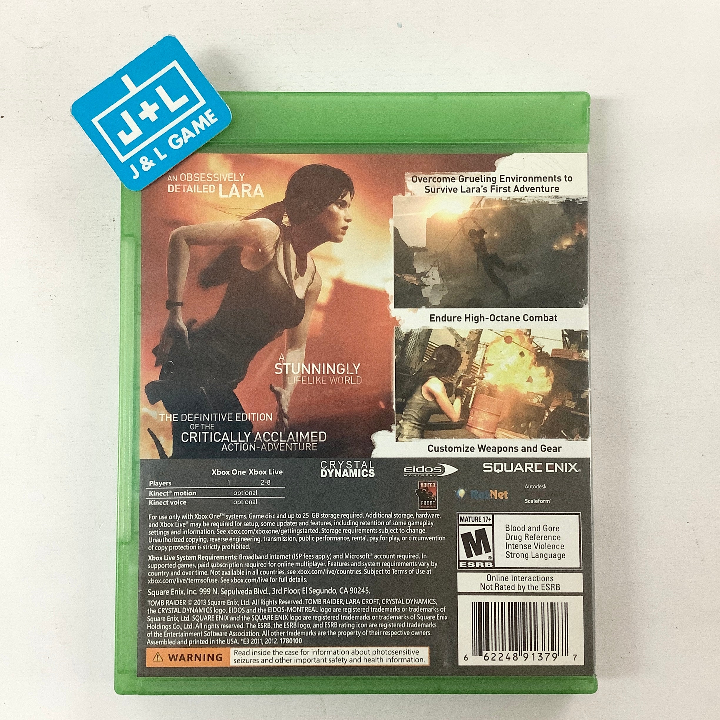 Tomb Raider: Definitive Edition - (XB1) Xbox One [Pre-Owned] Video Games Square Enix   