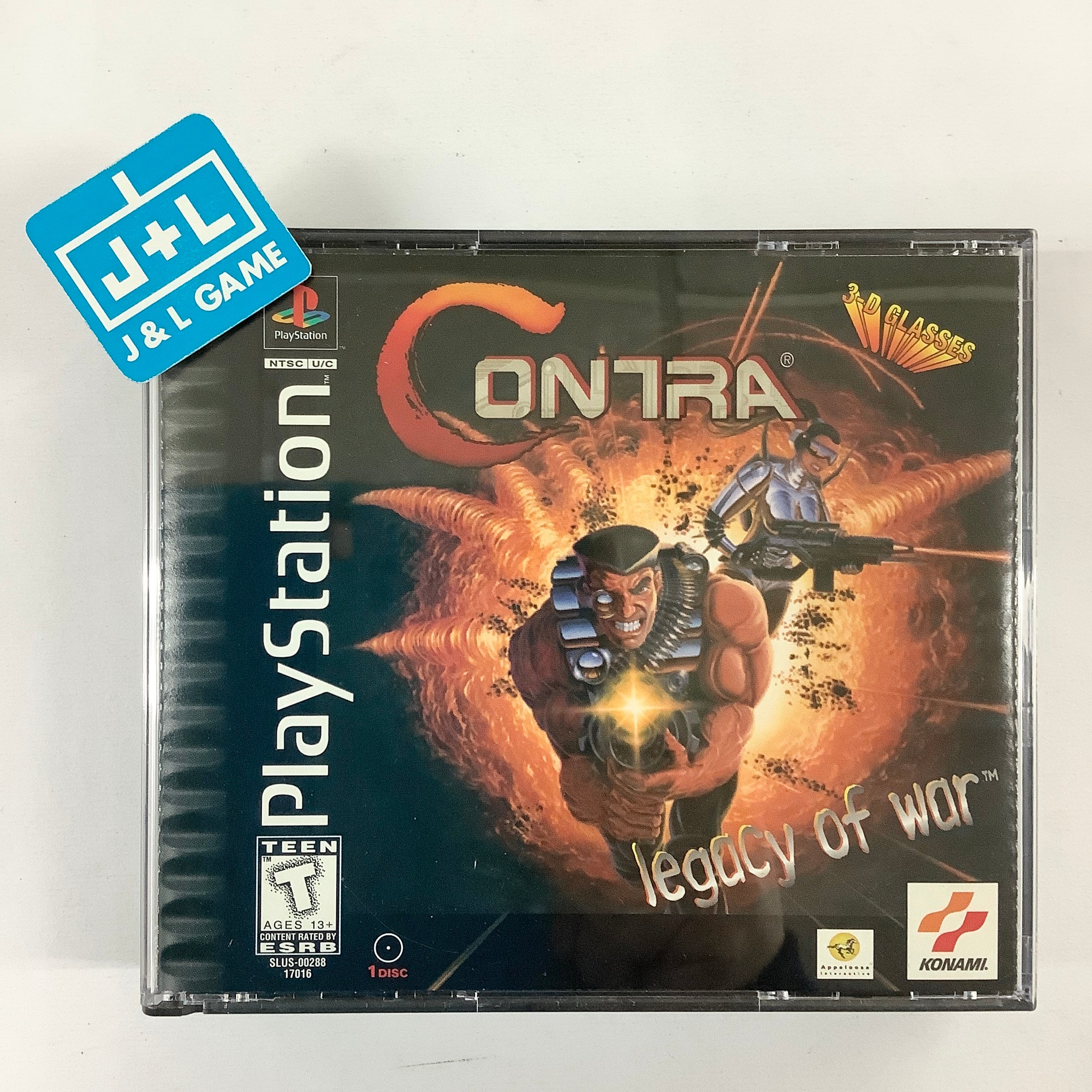 Contra: Legacy of War (Dual Disc Case) - (PS1) PlayStation 1 [Pre-Owned] Video Games Konami   