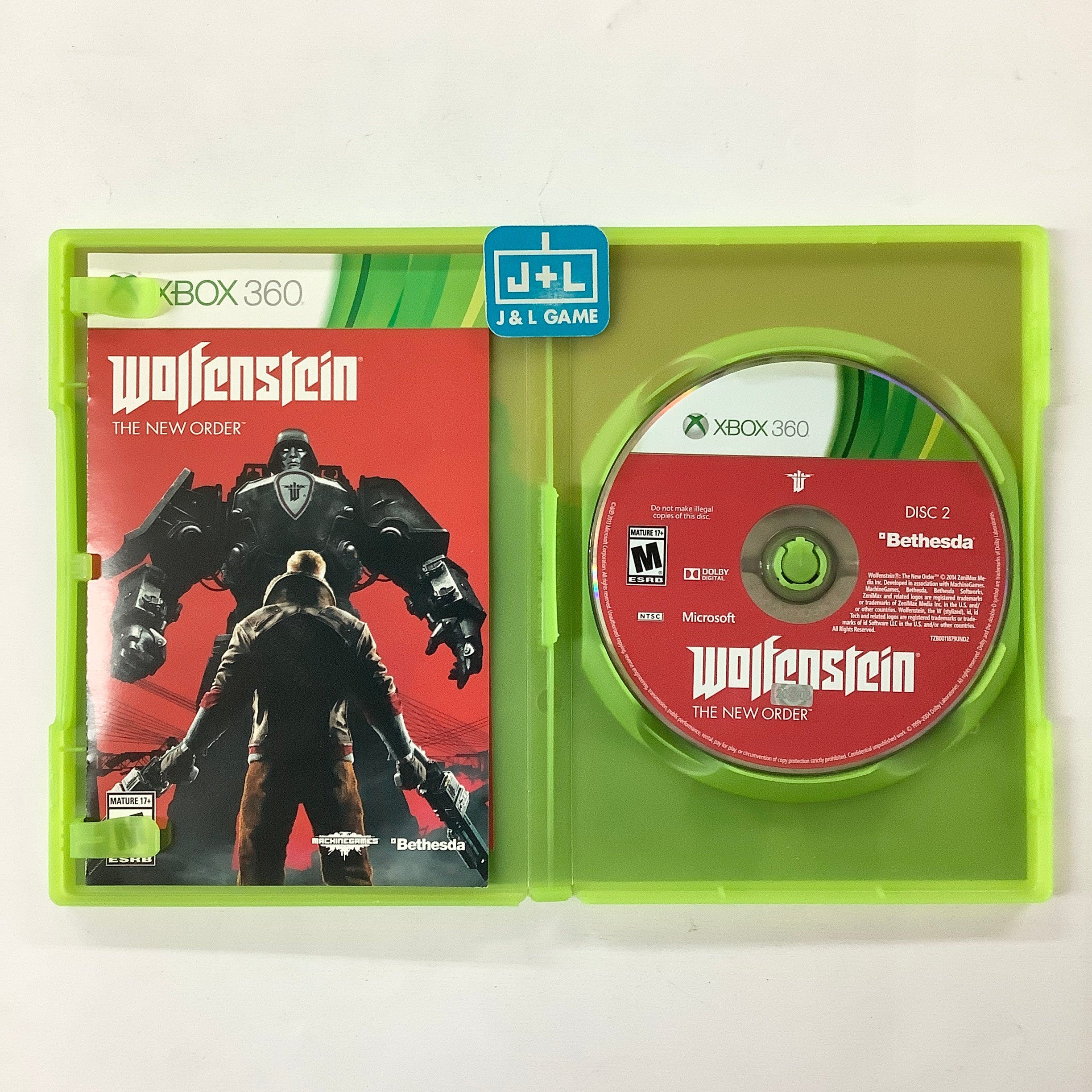 Wolfenstein: The New Order - Xbox 360 [Pre-Owned] Video Games Bethesda Softworks   