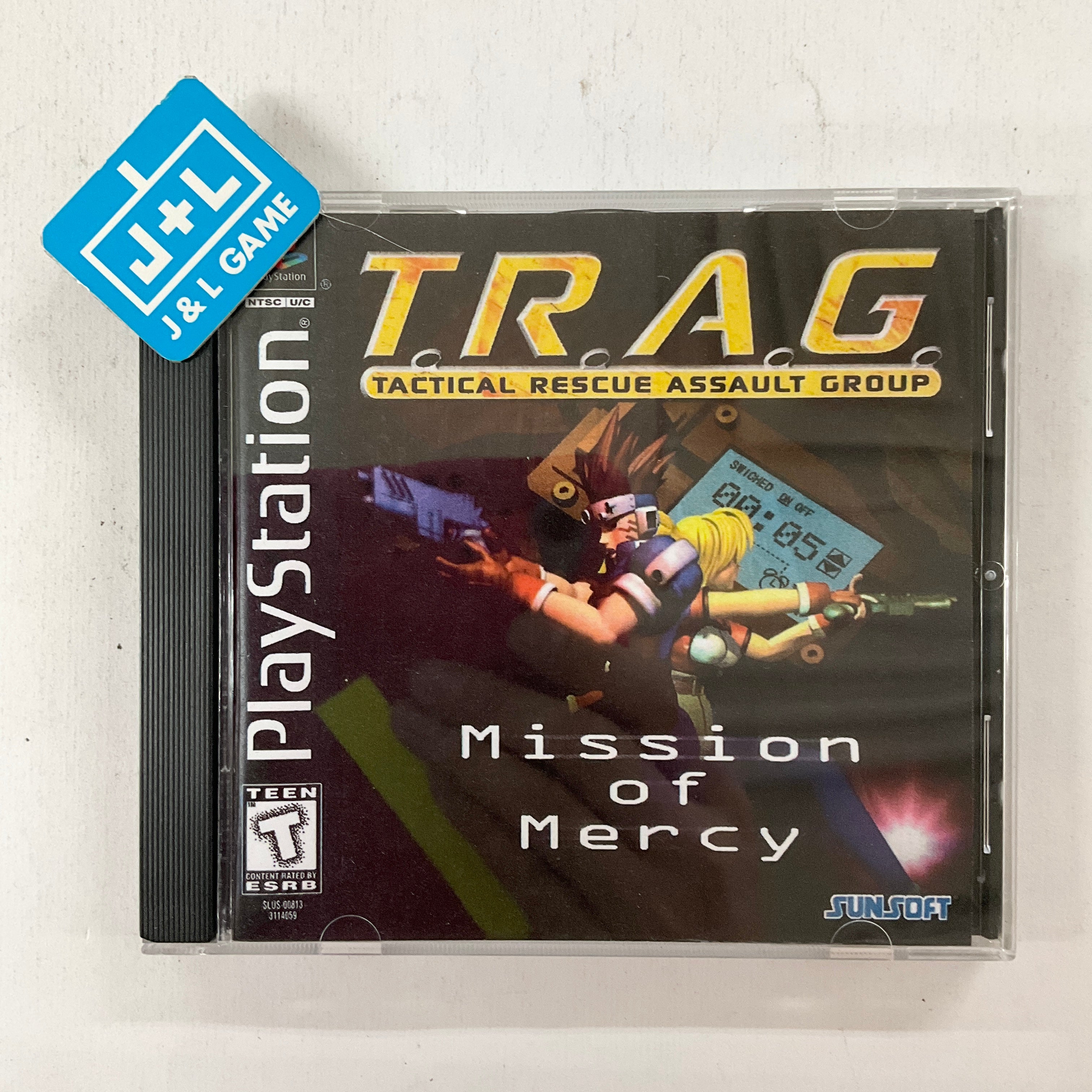 T.R.A.G. - Tactical Rescue Assault Group: Mission of Mercy - (PS1) PlayStation 1 [Pre-Owned] Video Games SunSoft   