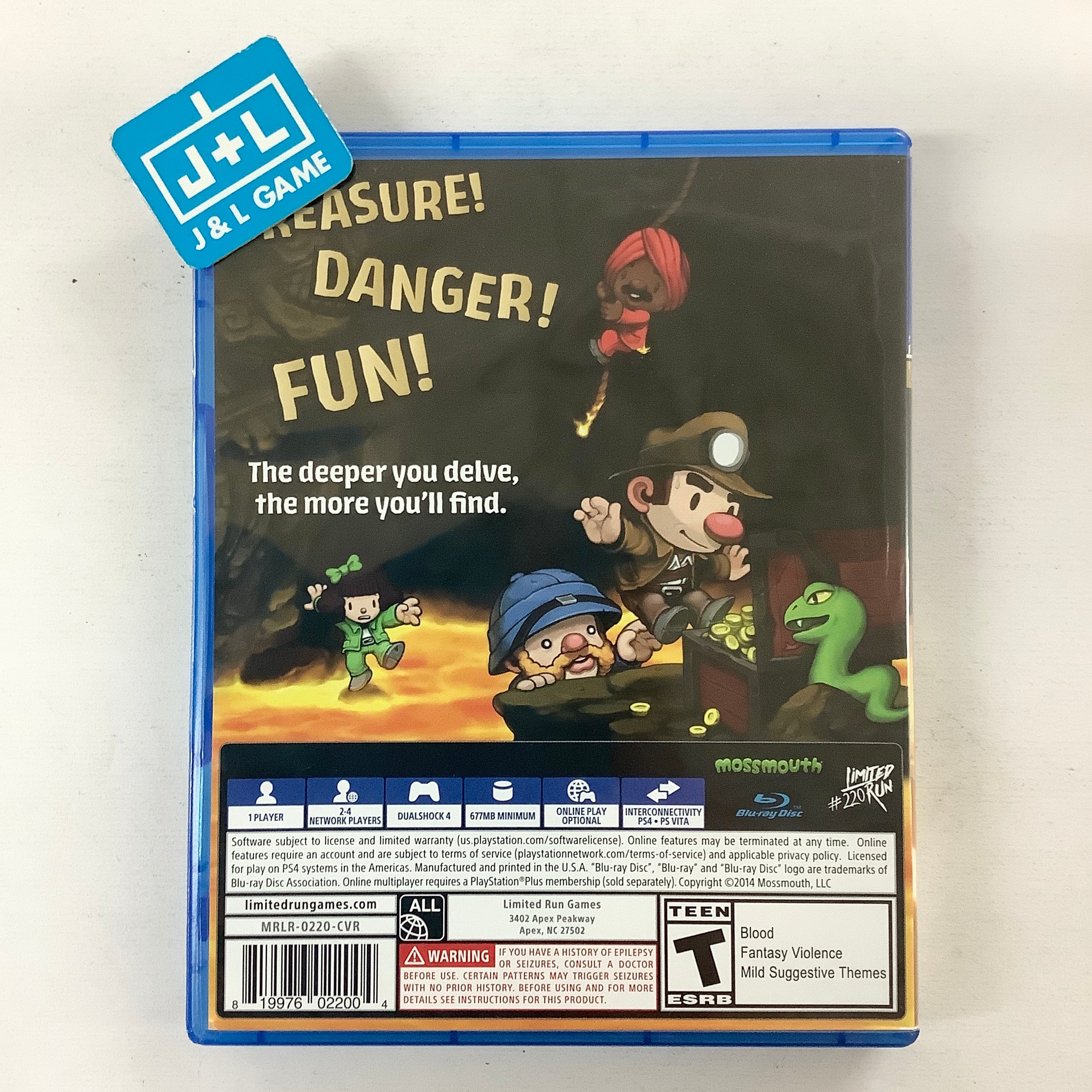 Spelunky (Limited Run #220) - (PS4) PlayStation 4 [Pre-Owned] Video Games Limited Run Games   