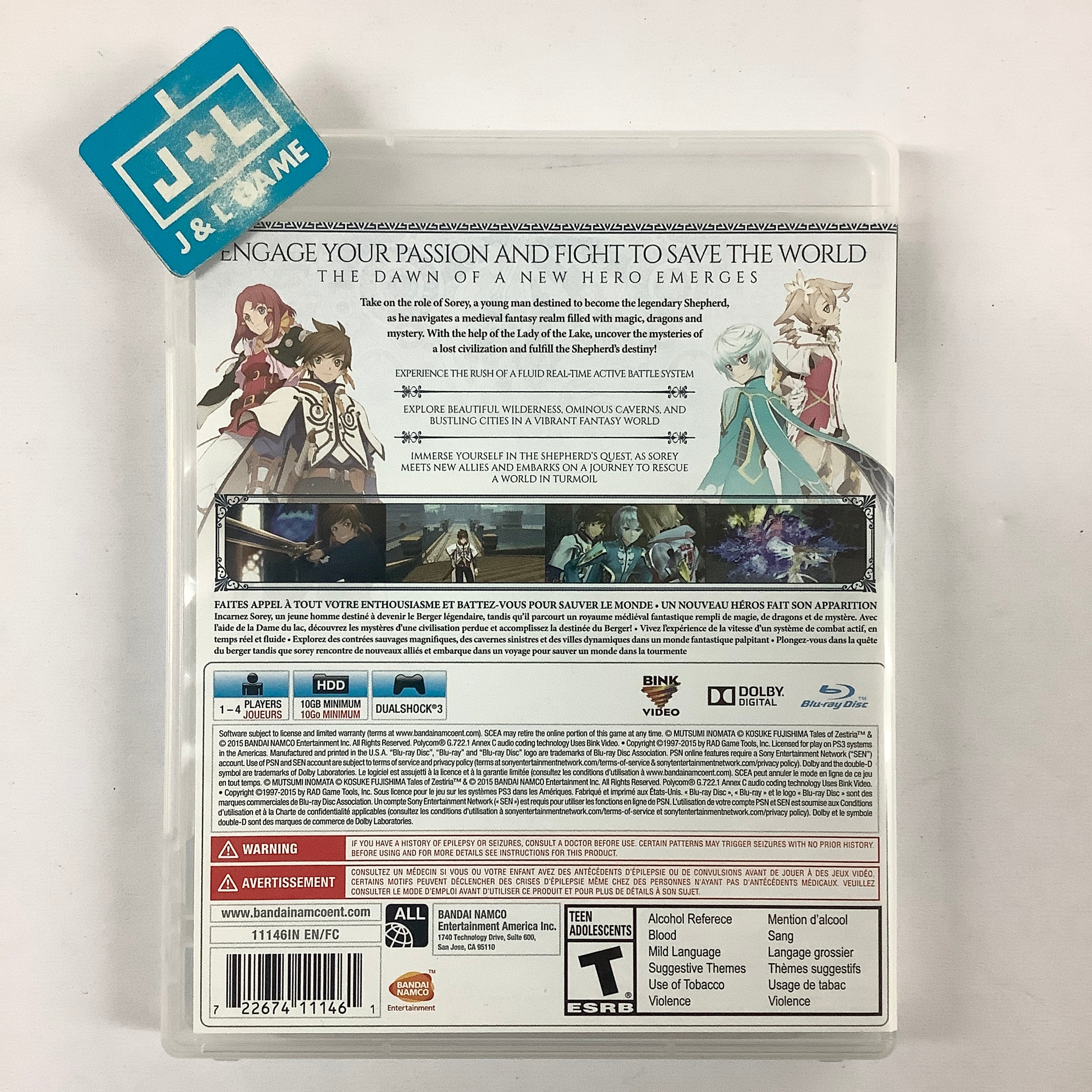 Tales of Zestiria - (PS3) PlayStation 3 [Pre-Owned] Video Games Bandai Namco Games   