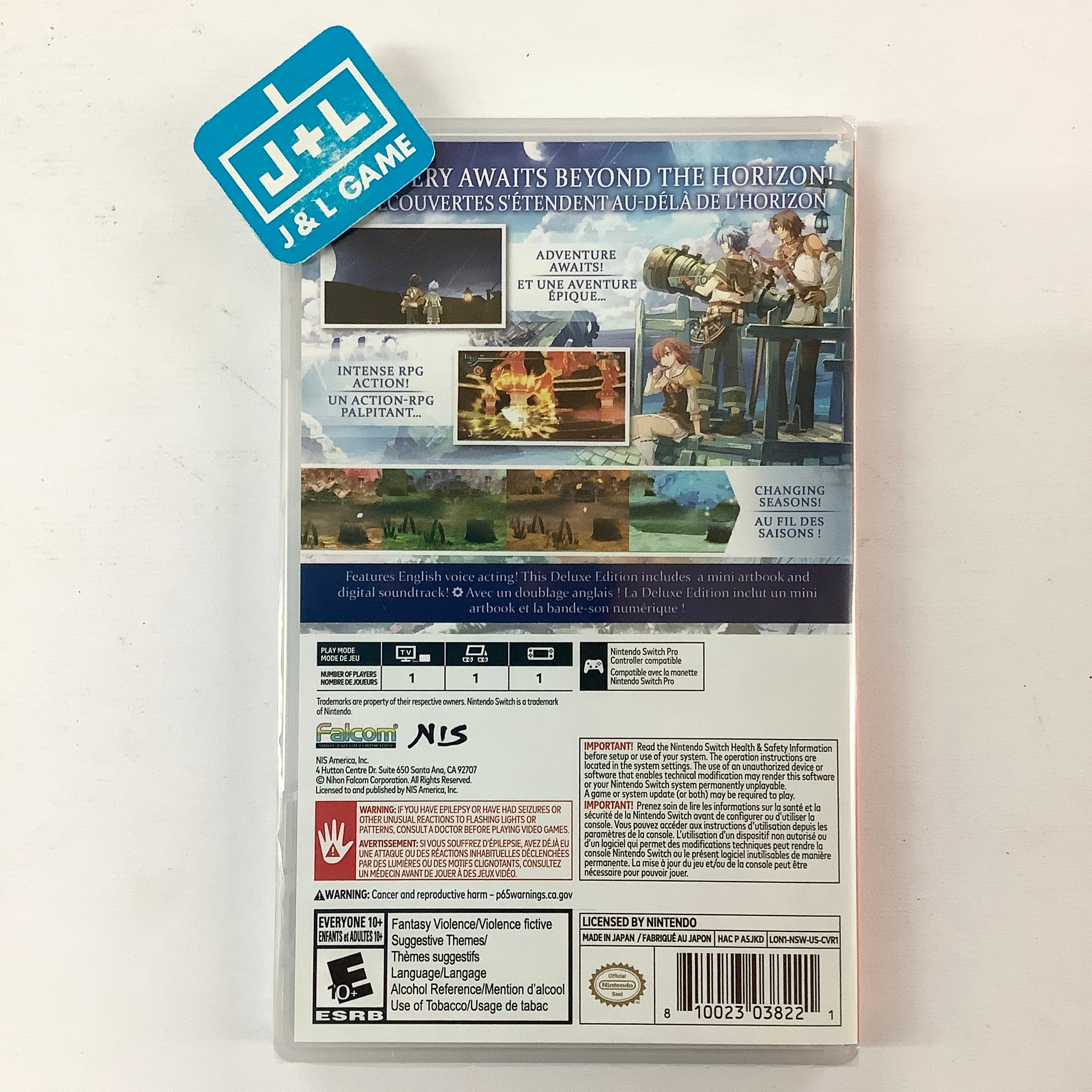 The Legend of Nayuta: Boundless Trails (Deluxe Edition) - (NSW) Nintendo Switch Video Games NIS America   