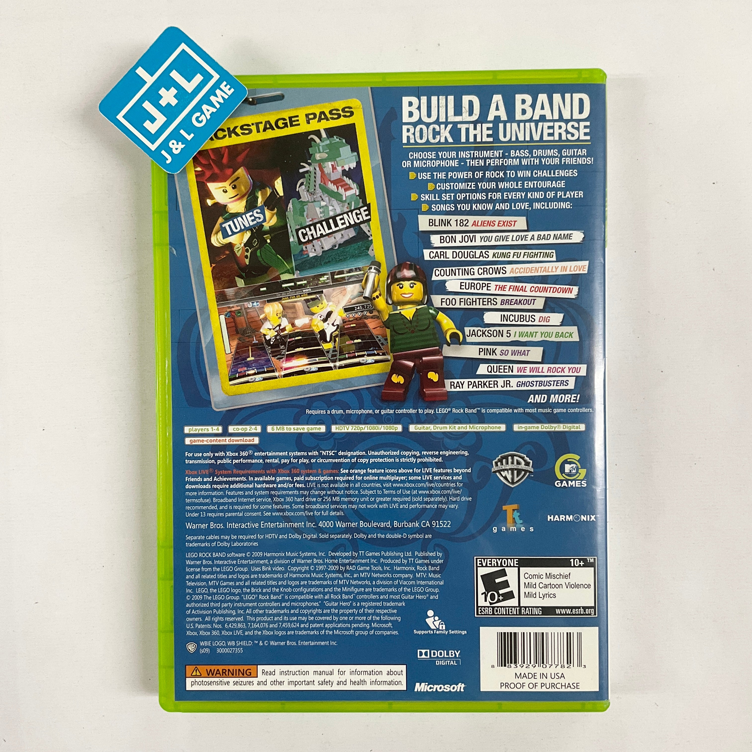 LEGO Rock Band - Xbox 360 [Pre-Owned] Video Games Warner Bros. Interactive Entertainment   