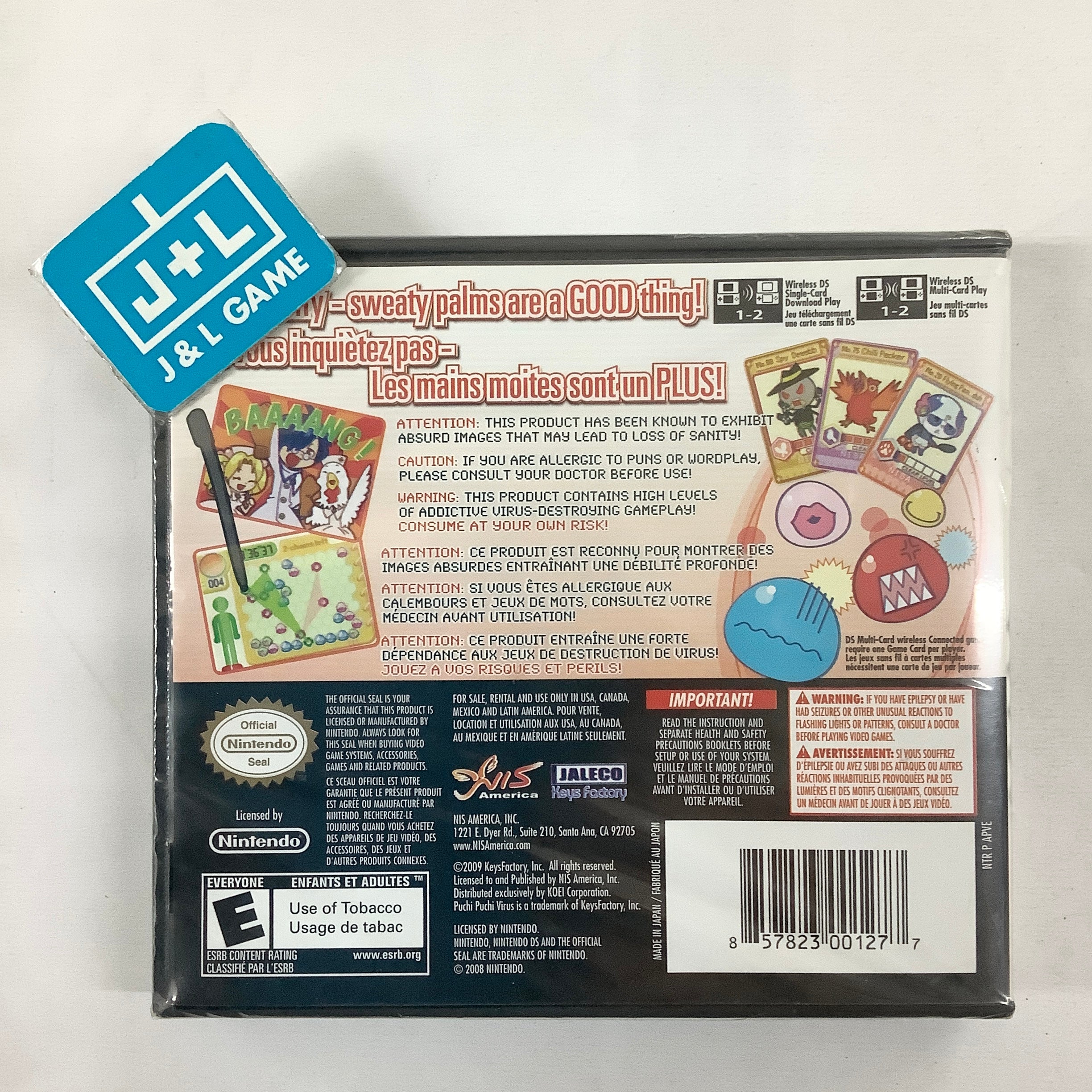 Puchi Puchi Virus - (NDS) Nintendo DS Video Games Jaleco Entertainment   