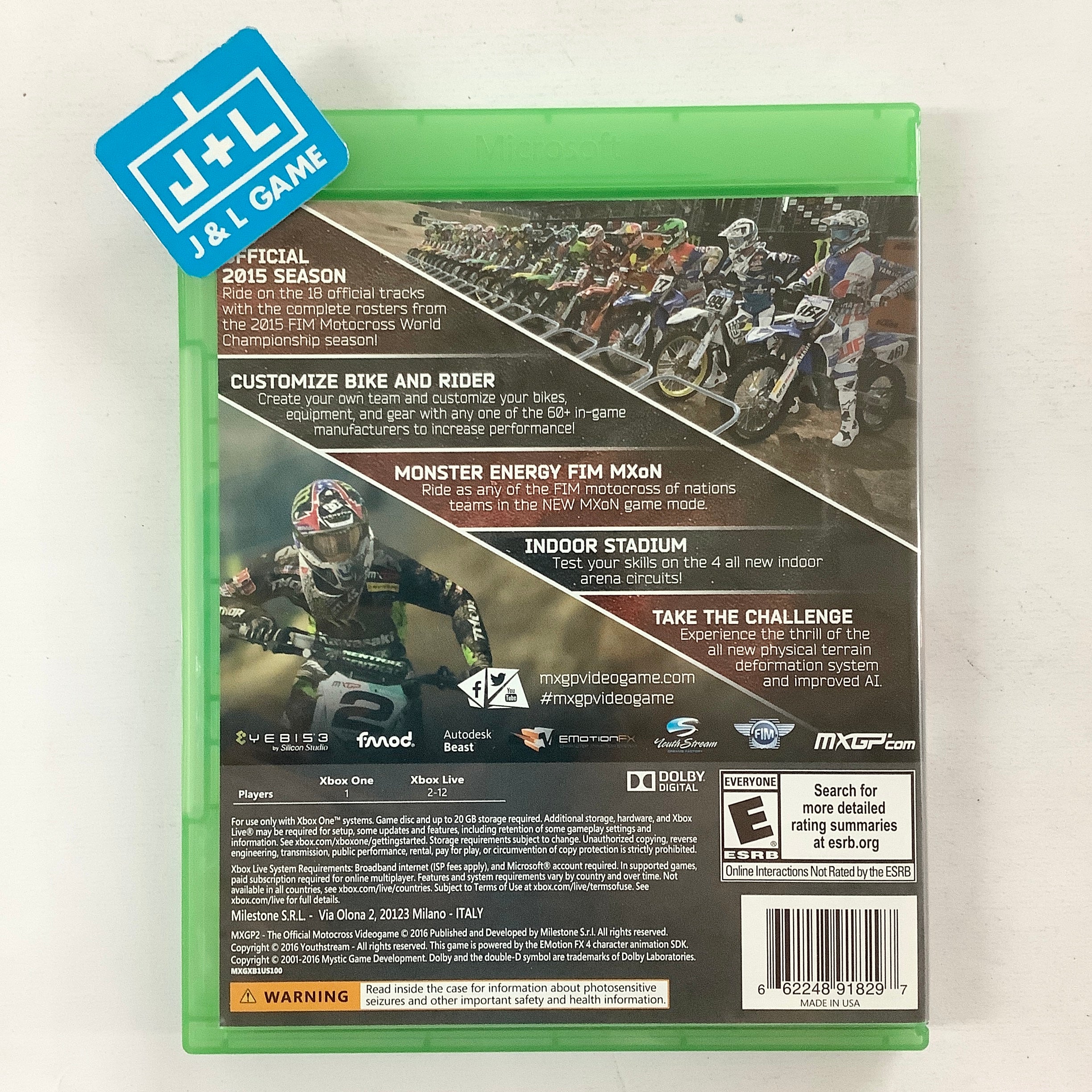 MXGP2: The Official Motocross Videogame - (XB1) Xbox One [Pre-Owned] Video Games Milestone S.r.l   