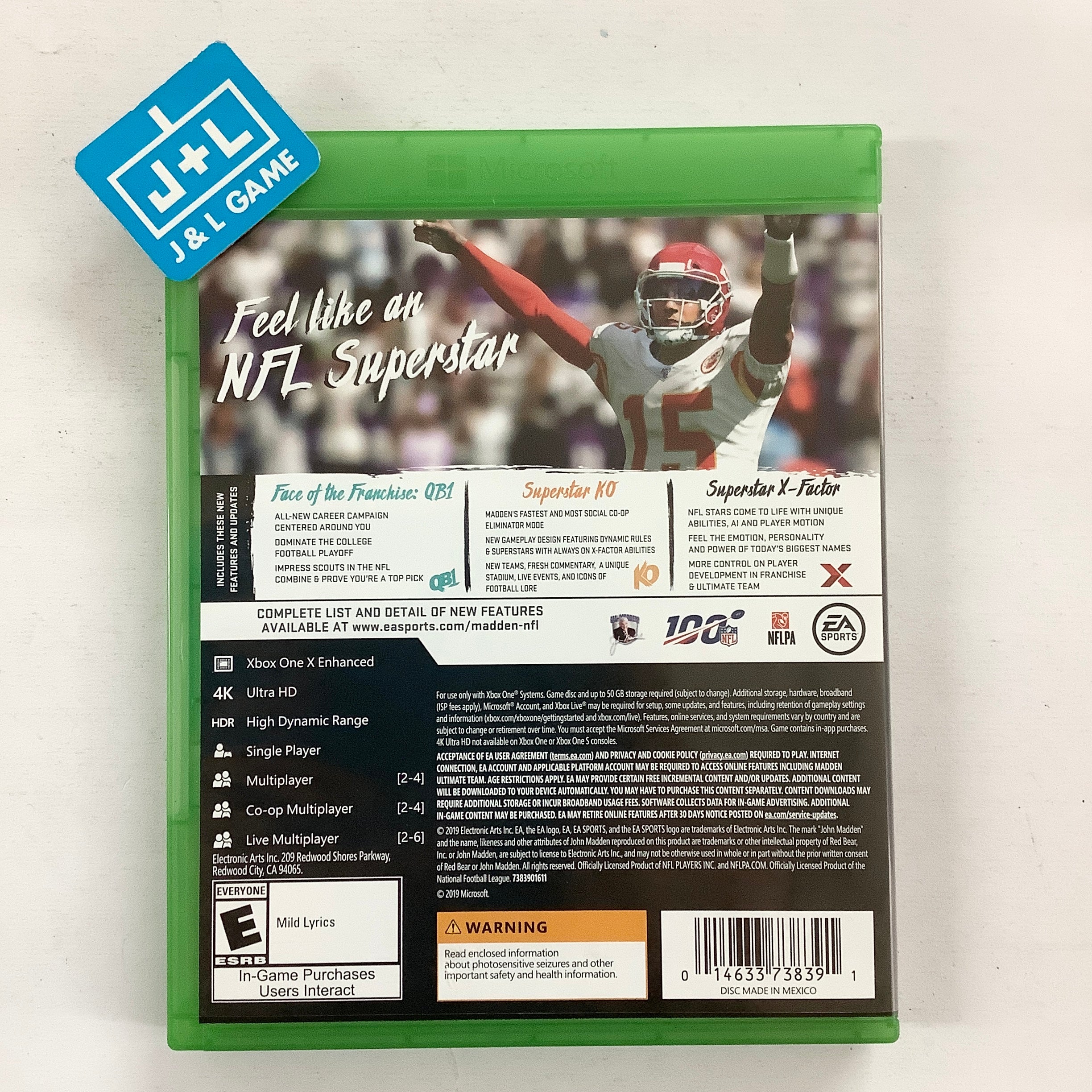 Madden NFL 20 - (XB1) Xbox One [Pre-Owned] Video Games Electronic Arts   