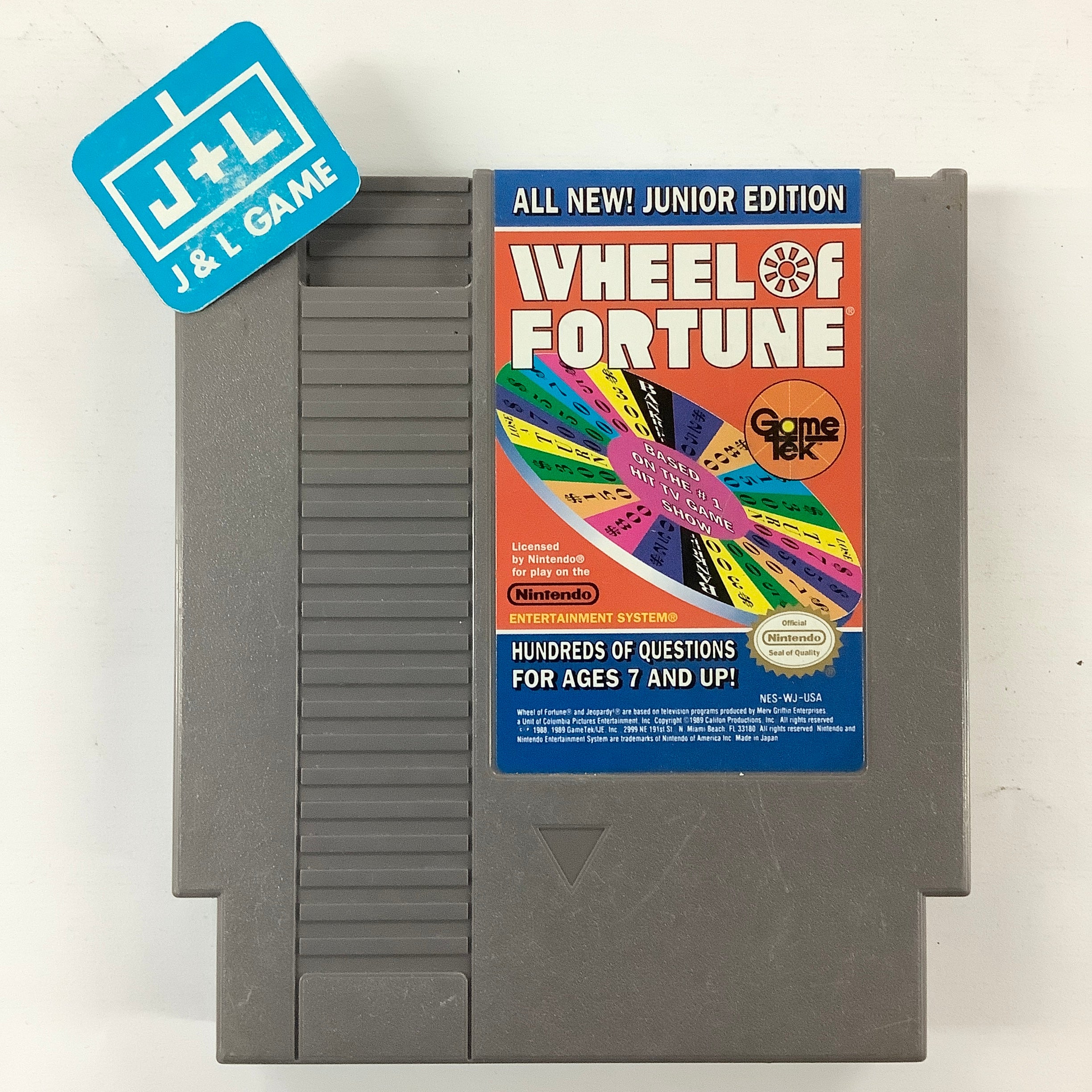 Wheel of Fortune: Junior Edition - (NES) Nintendo Entertainment System [Pre-Owned] Video Games GameTek   