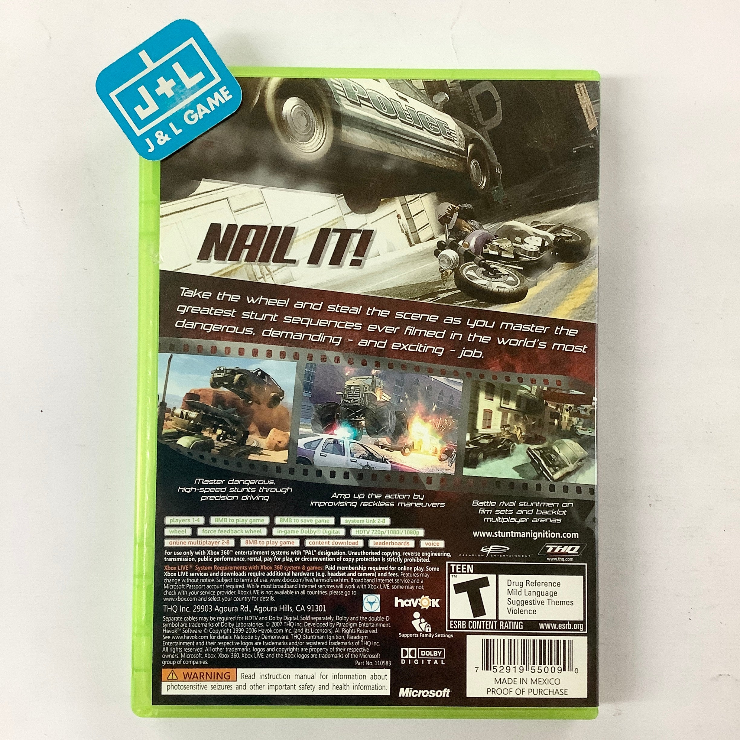 Stuntman Ignition - Xbox 360 [Pre-Owned] Video Games THQ   