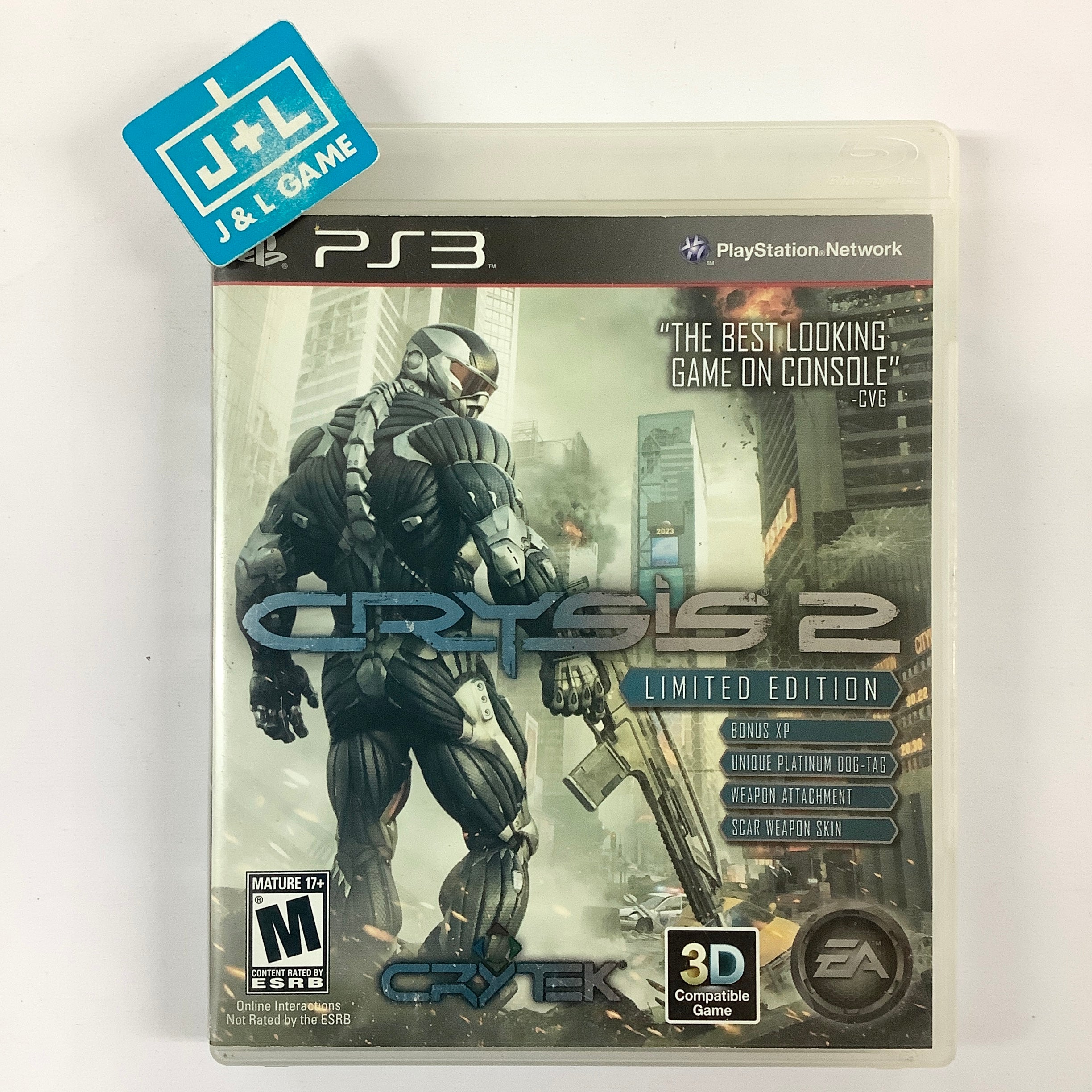 Crysis 2 (Limited Edition) - (PS3) PlayStation 3 [Pre-Owned] Video Games EA Games   