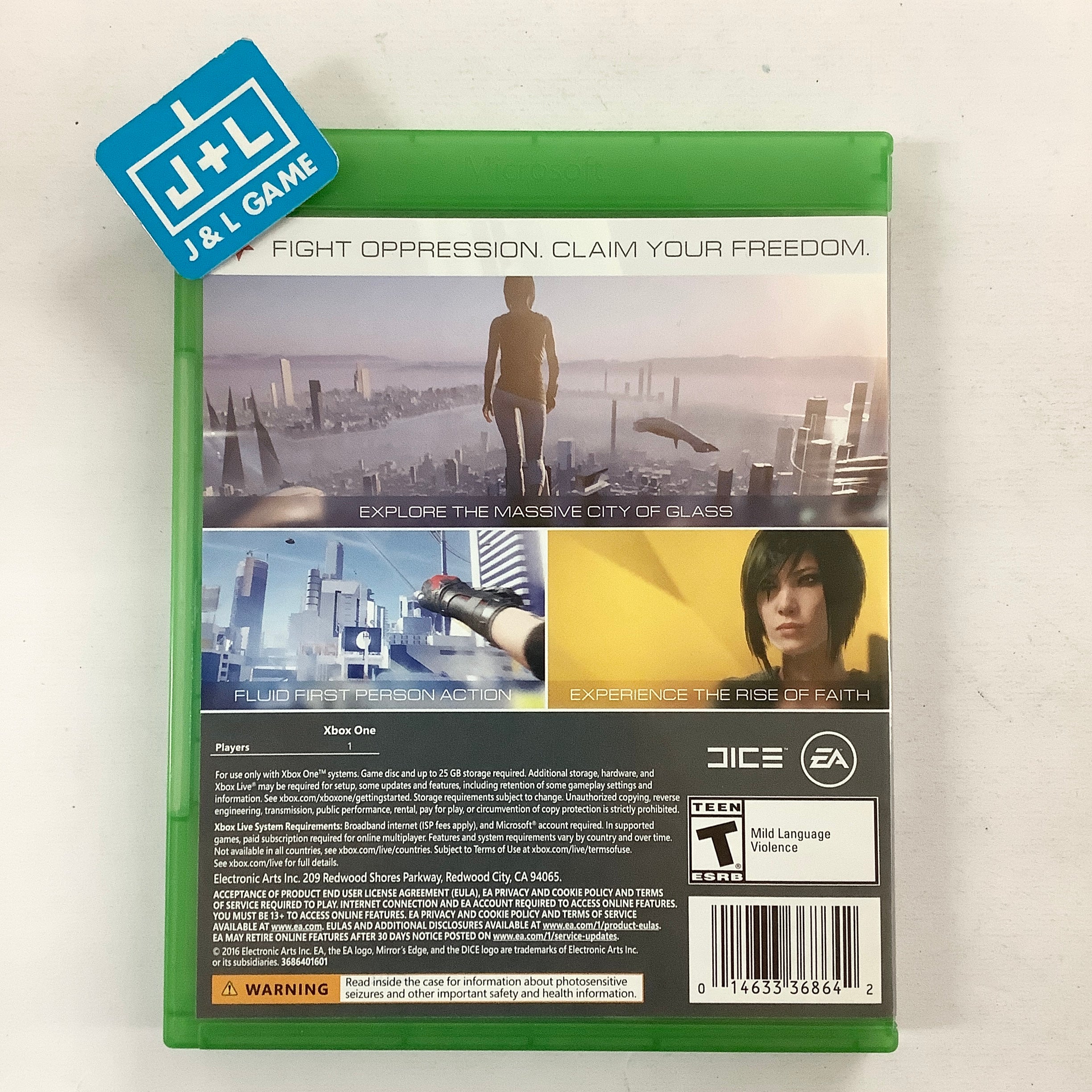 Mirror's Edge Catalyst - (XB1) Xbox One [Pre-Owned] Video Games Electronic Arts   