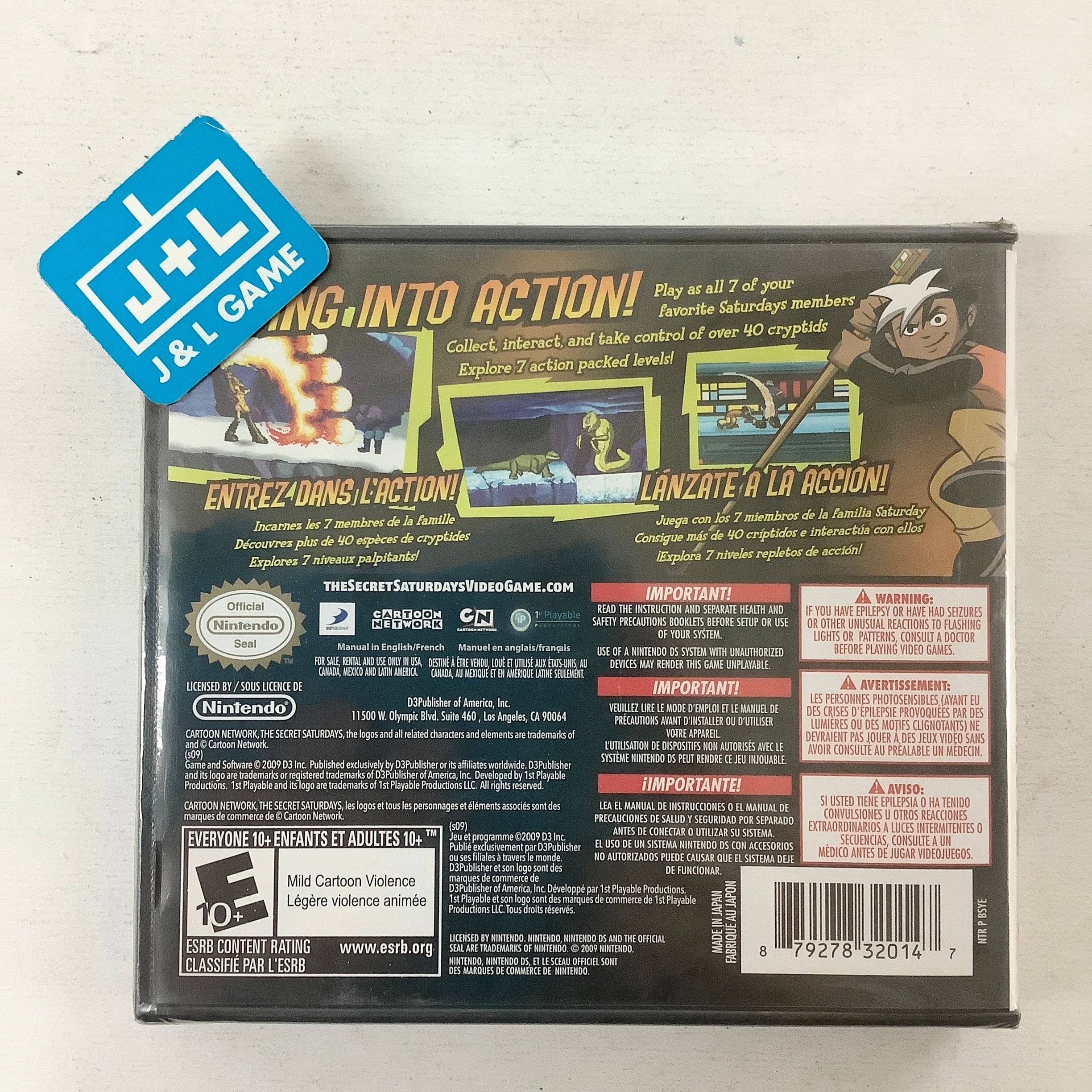 The Secret Saturdays: Beasts of the 5th Sun - (NDS) Nintendo DS Video Games D3Publisher   