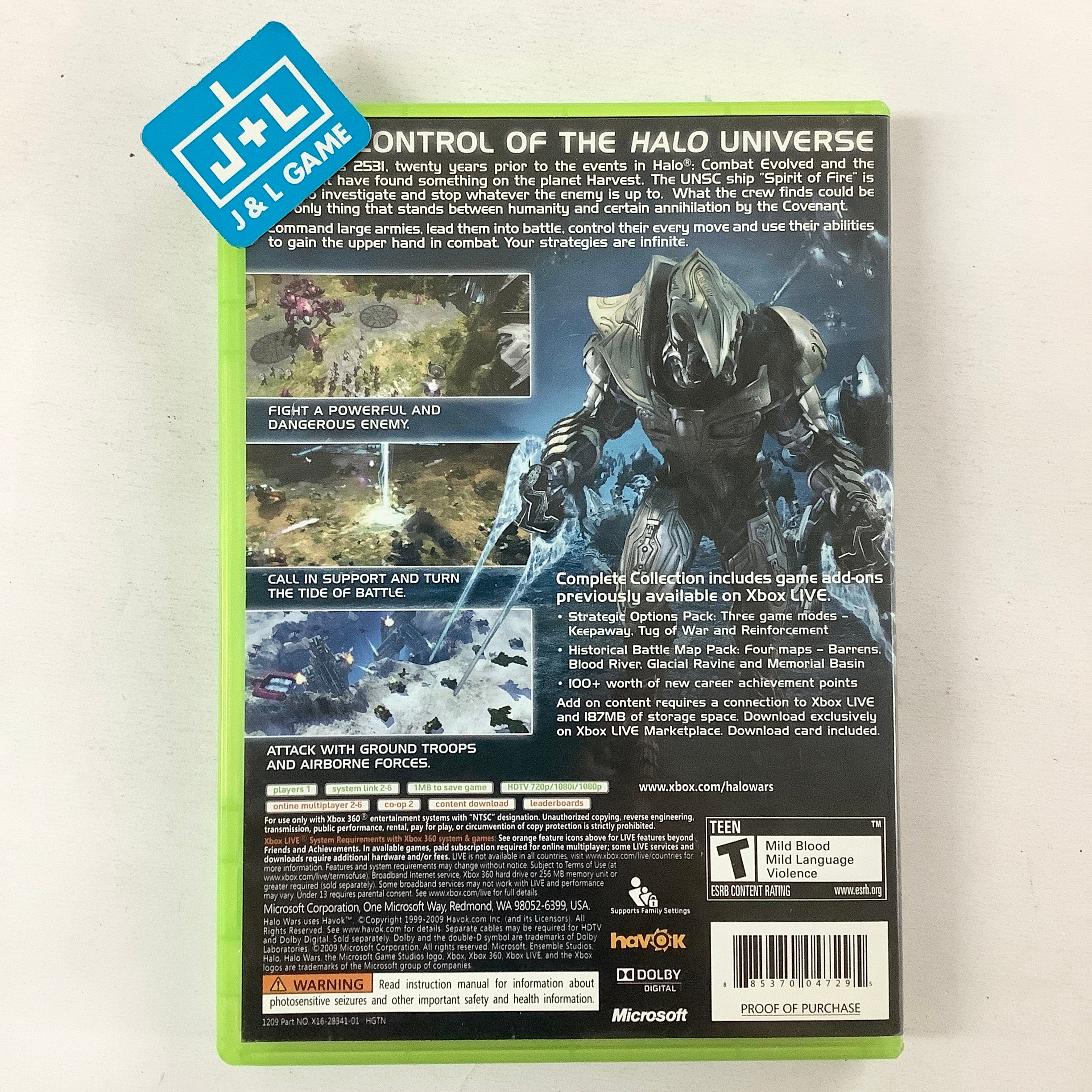 Halo Wars (Platinum Hits) - Xbox 360 [Pre-Owned]