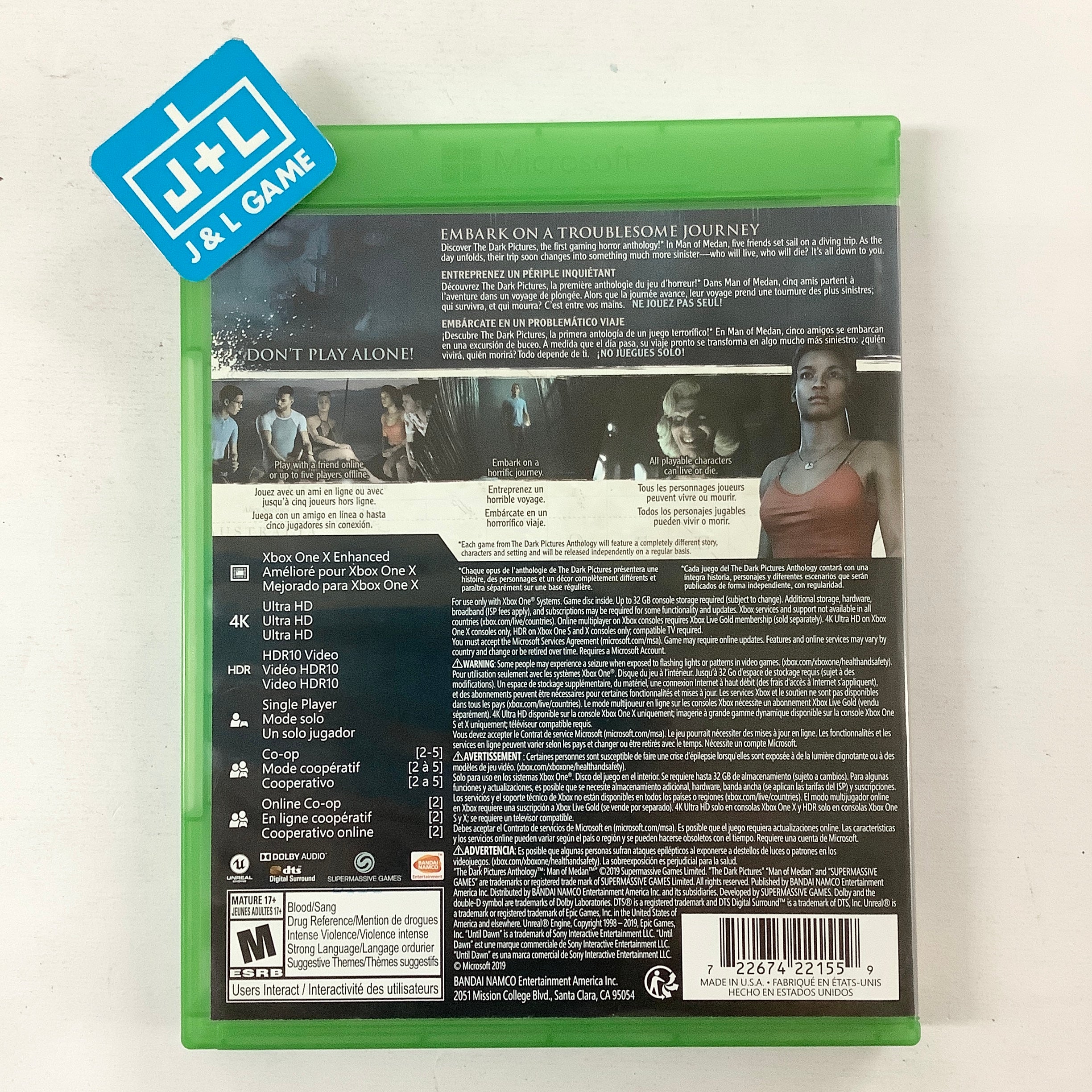 The Dark Pictures Anthology: Man of Medan - (XB1) Xbox One  [Pre-Owned] Video Games BANDAI NAMCO Entertainment   