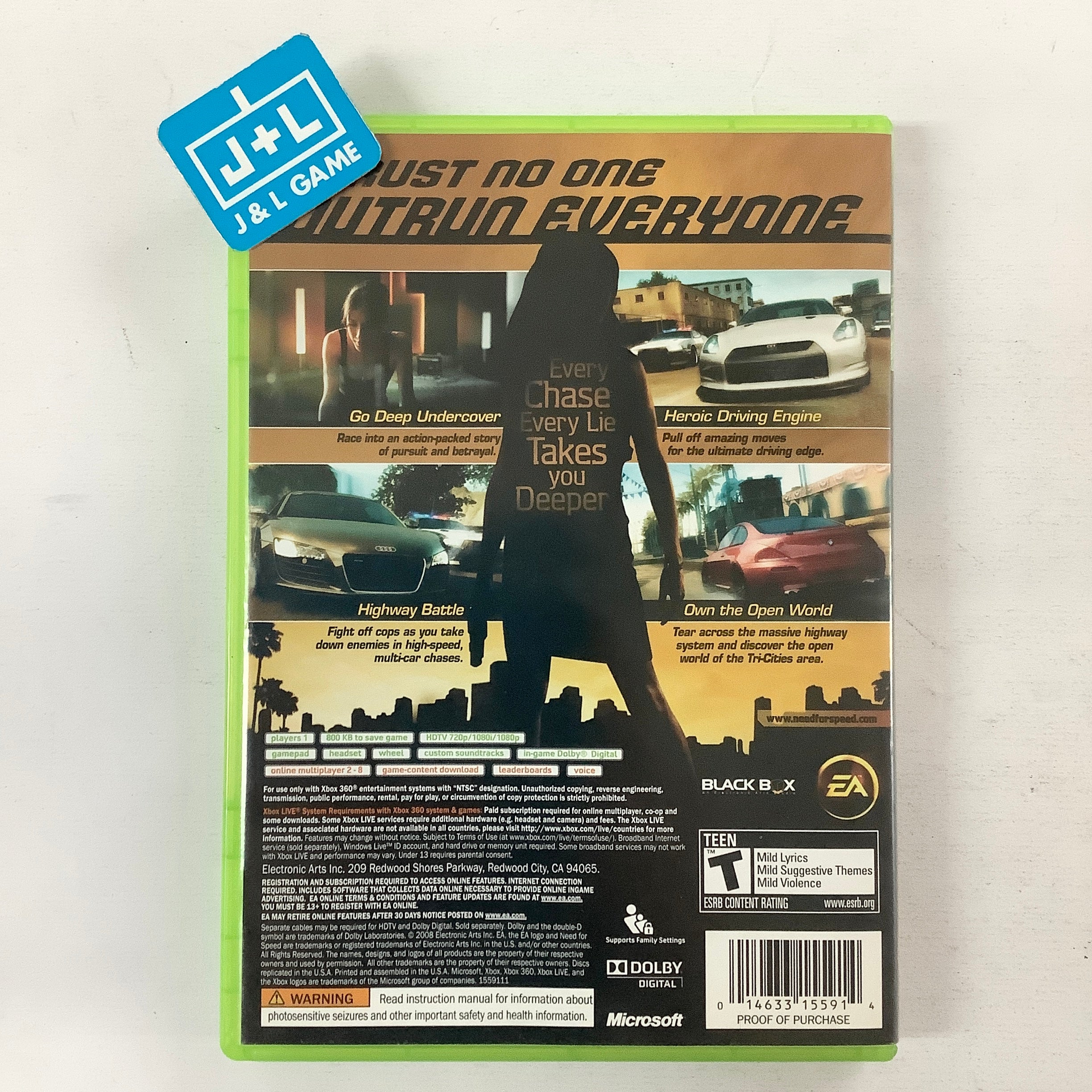 Need for Speed Undercover - Xbox 360 [Pre-Owned] Video Games Electronic Arts   