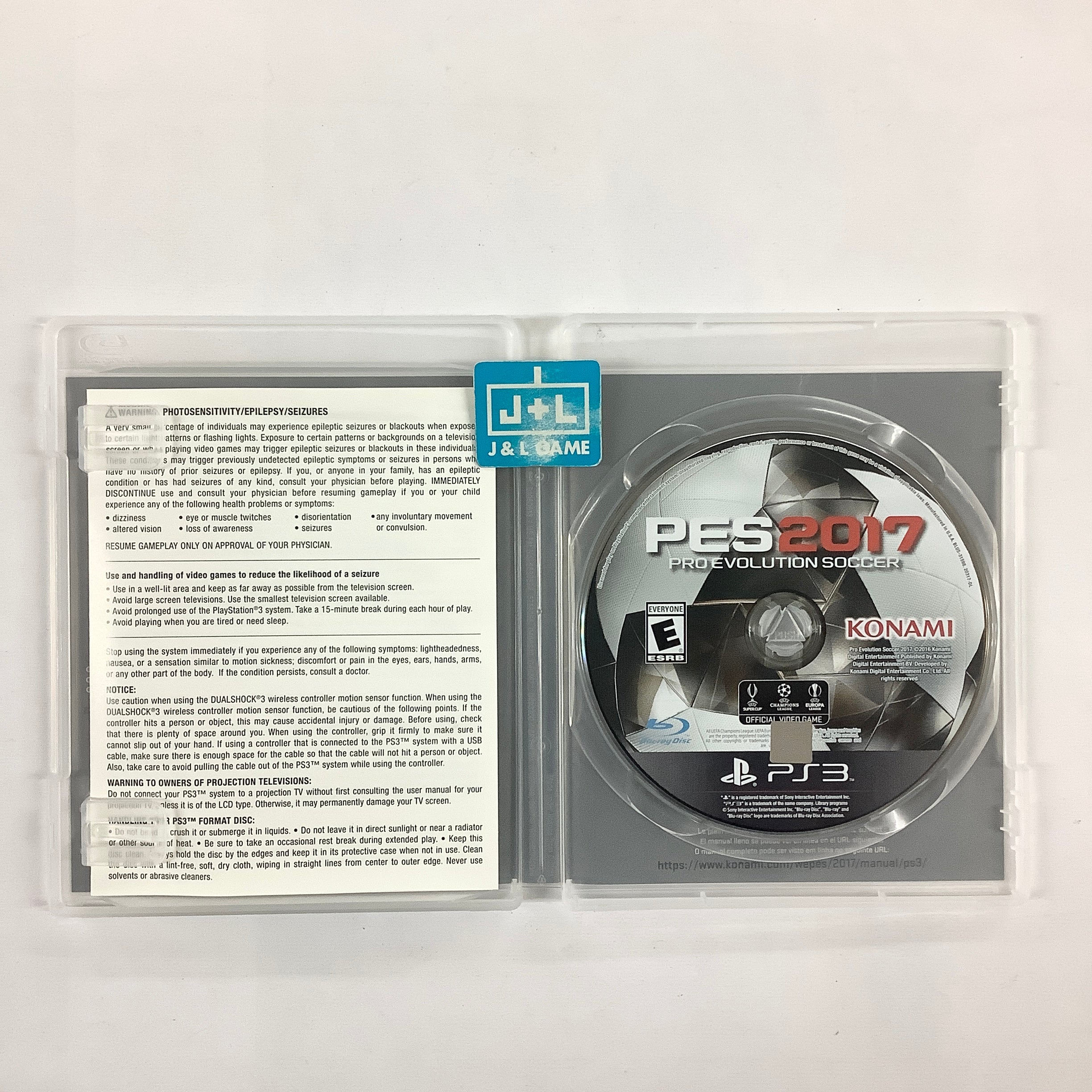 Pro Evolution Soccer 2017 - (PS3) PlayStation 3 [Pre-Owned] Video Games Konami   