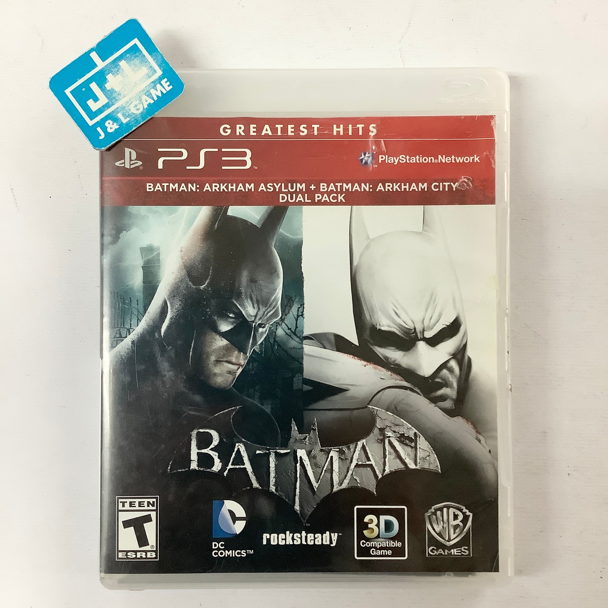 Batman: Arkham Asylum + Batman: Arkham City Dual Pack (Greatest Hits) - (PS3) Playstation 3 [Pre-Owned] Video Games Warner Bros. Interactive Entertainment   