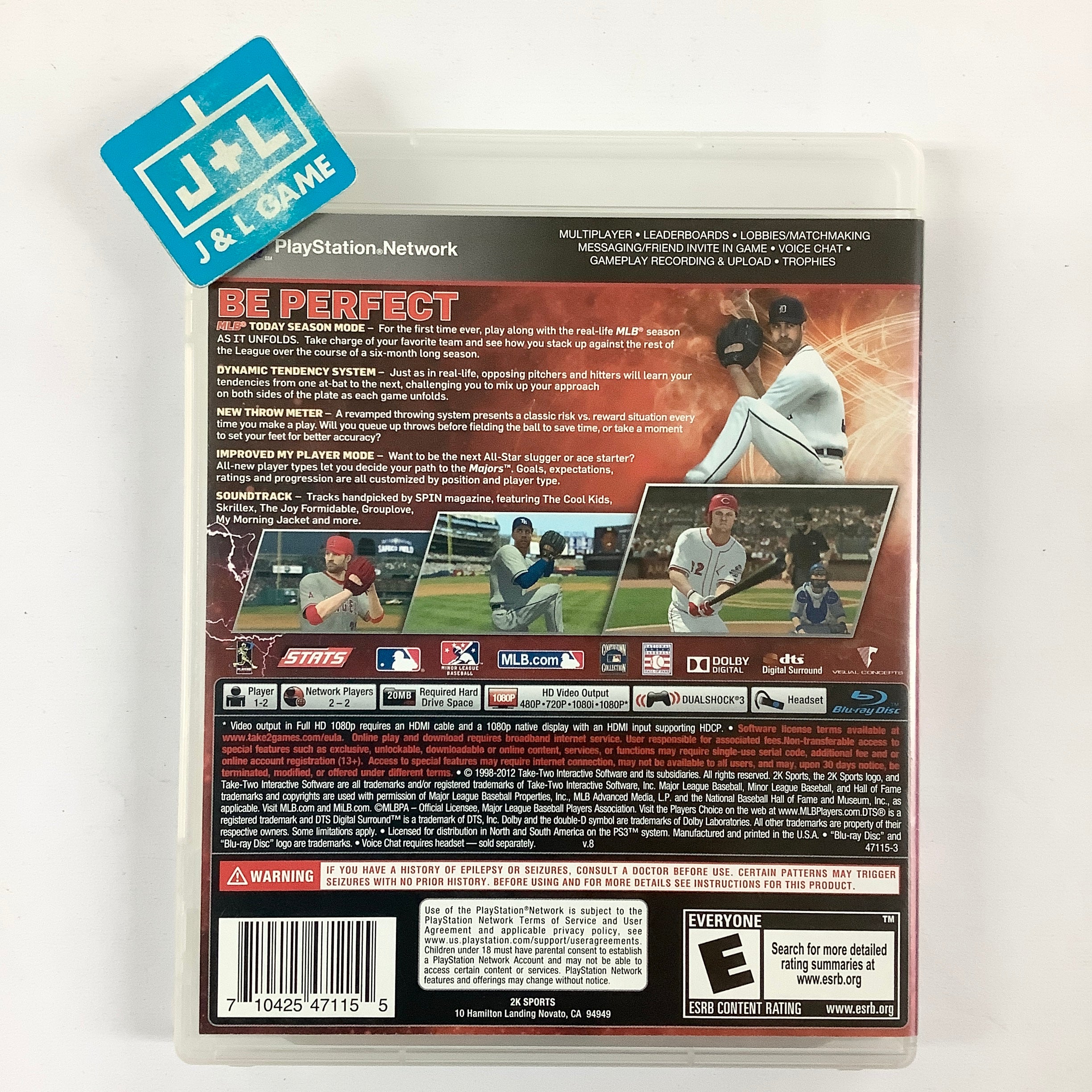 Major League Baseball 2K12 - (PS3) PlayStation 3 [Pre-Owned] Video Games Take-Two Interactive   