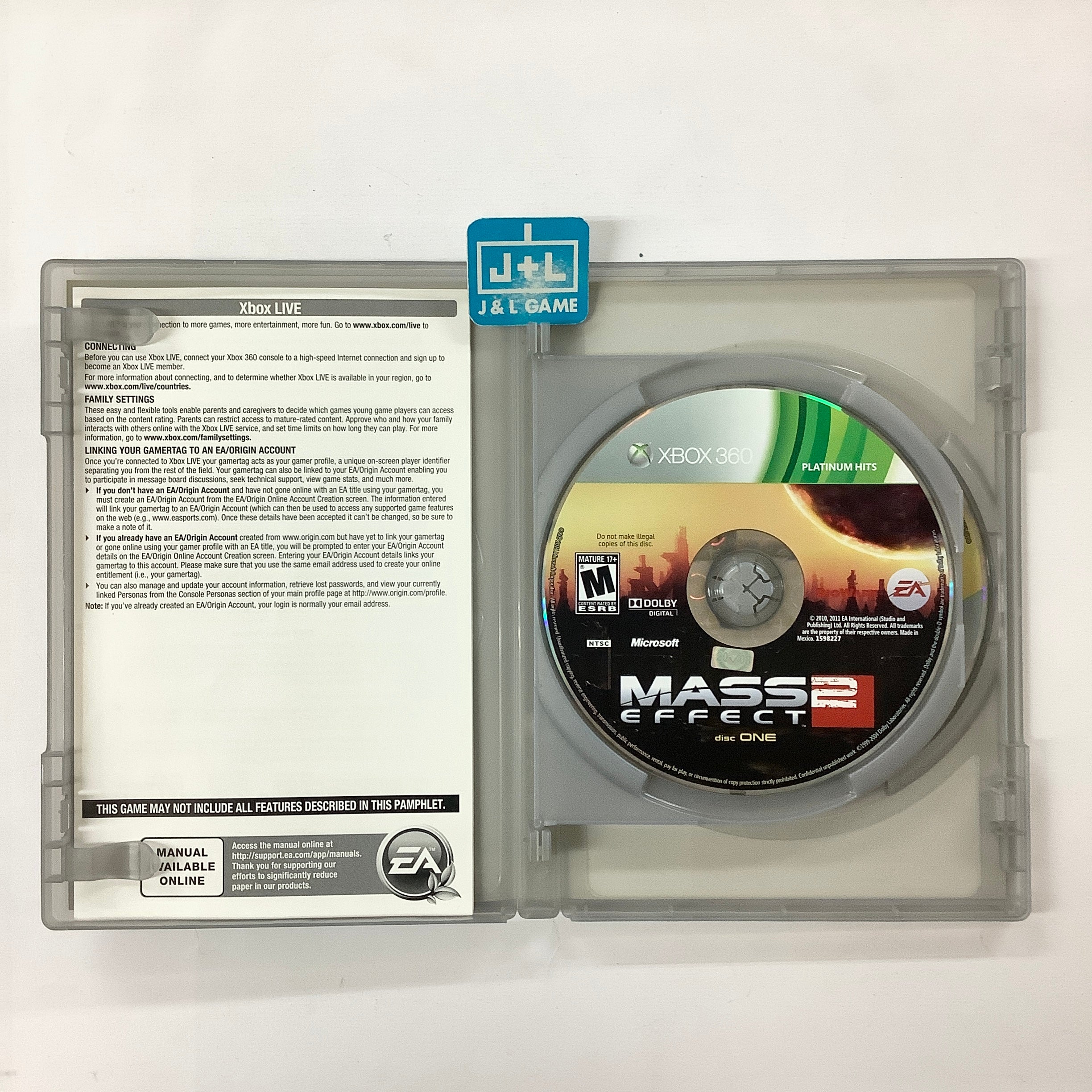 Mass Effect 2 (Platinum Hits) - Xbox 360 [Pre-Owned] Video Games Electronic Arts   