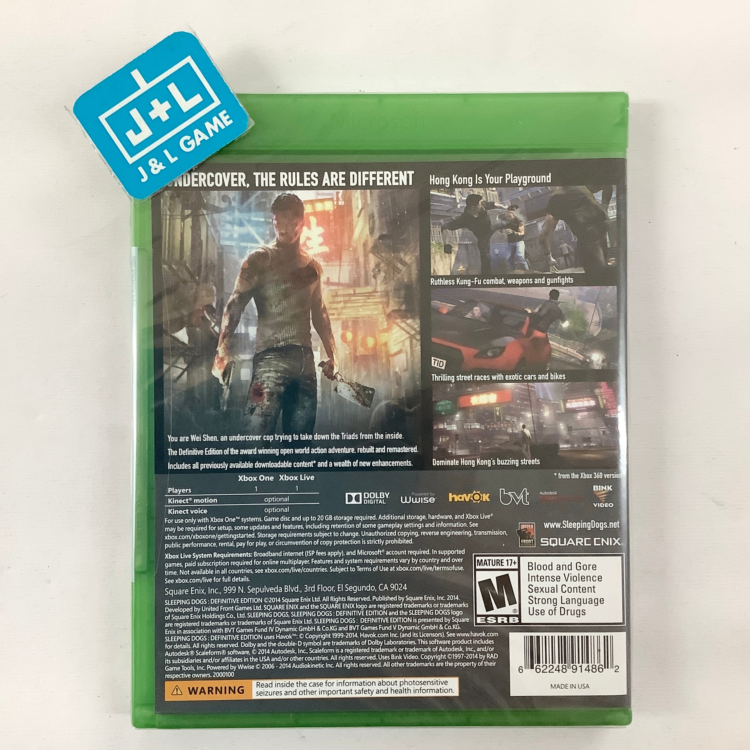 Sleeping Dogs: Definitive Edition - (XB1) Xbox One Video Games Square Enix   