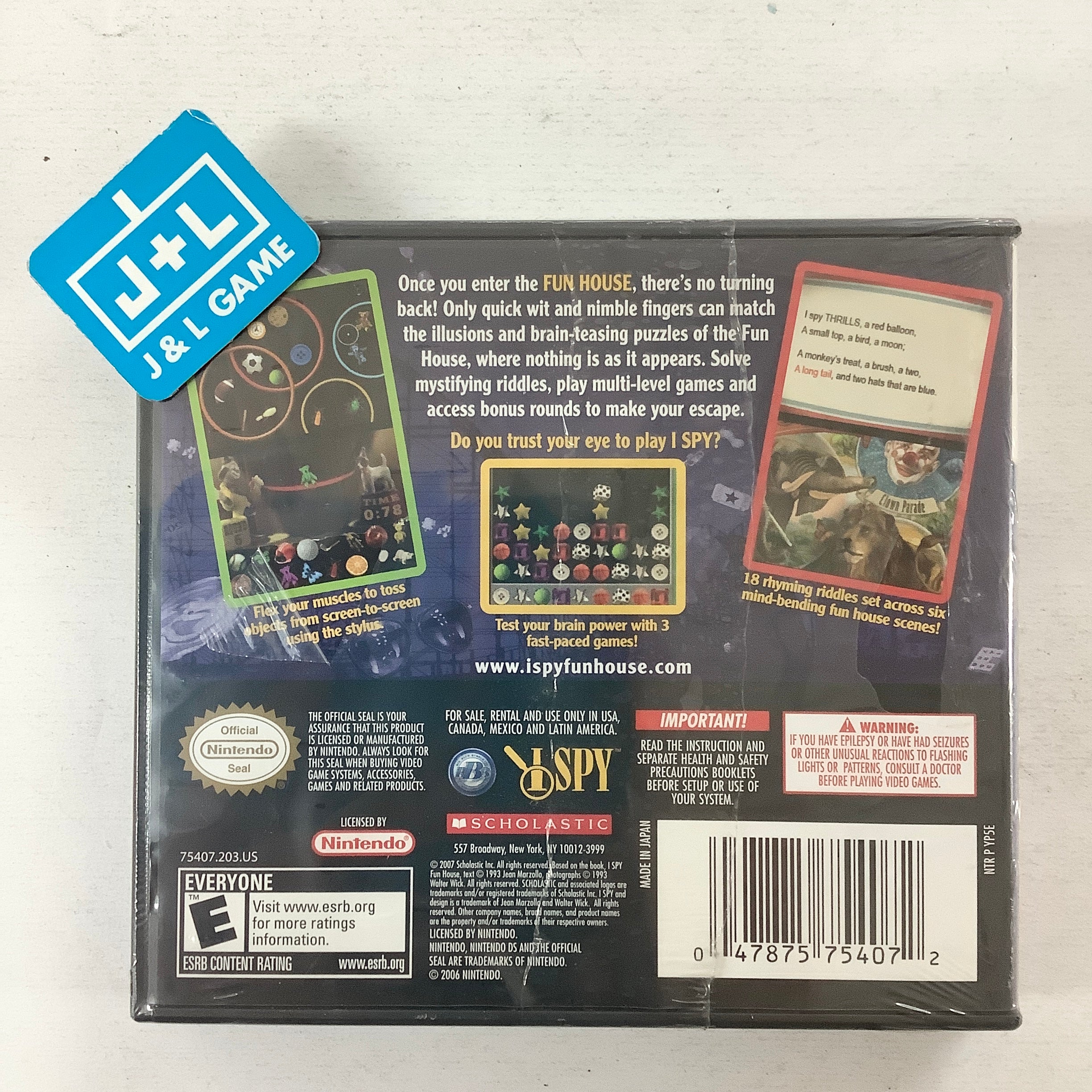 I SPY Fun House - (NDS) Nintendo DS Video Games Scholastic Inc.   