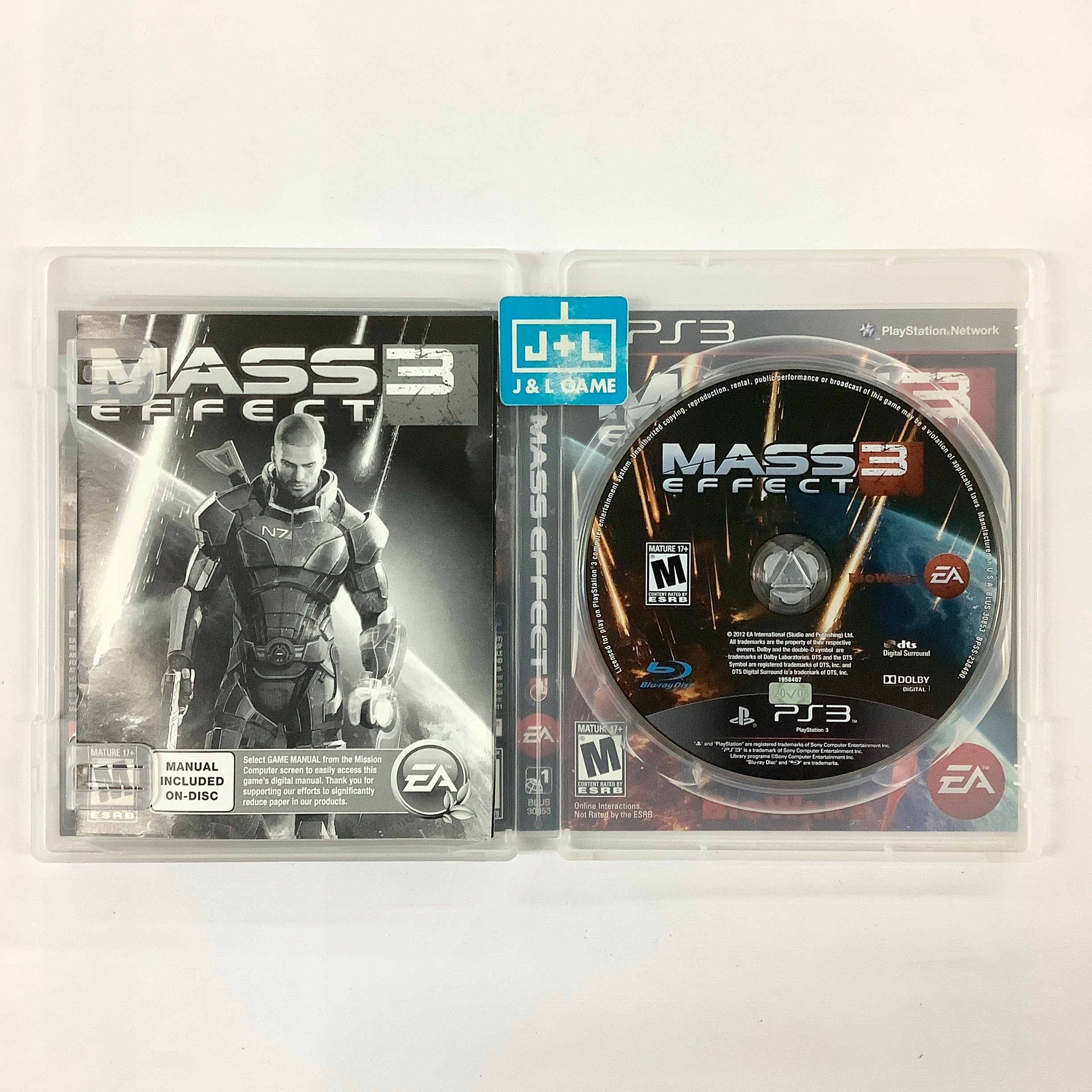 Mass Effect 3 - (PS3) PlayStation 3 [Pre-Owned] Video Games Electronic Arts   