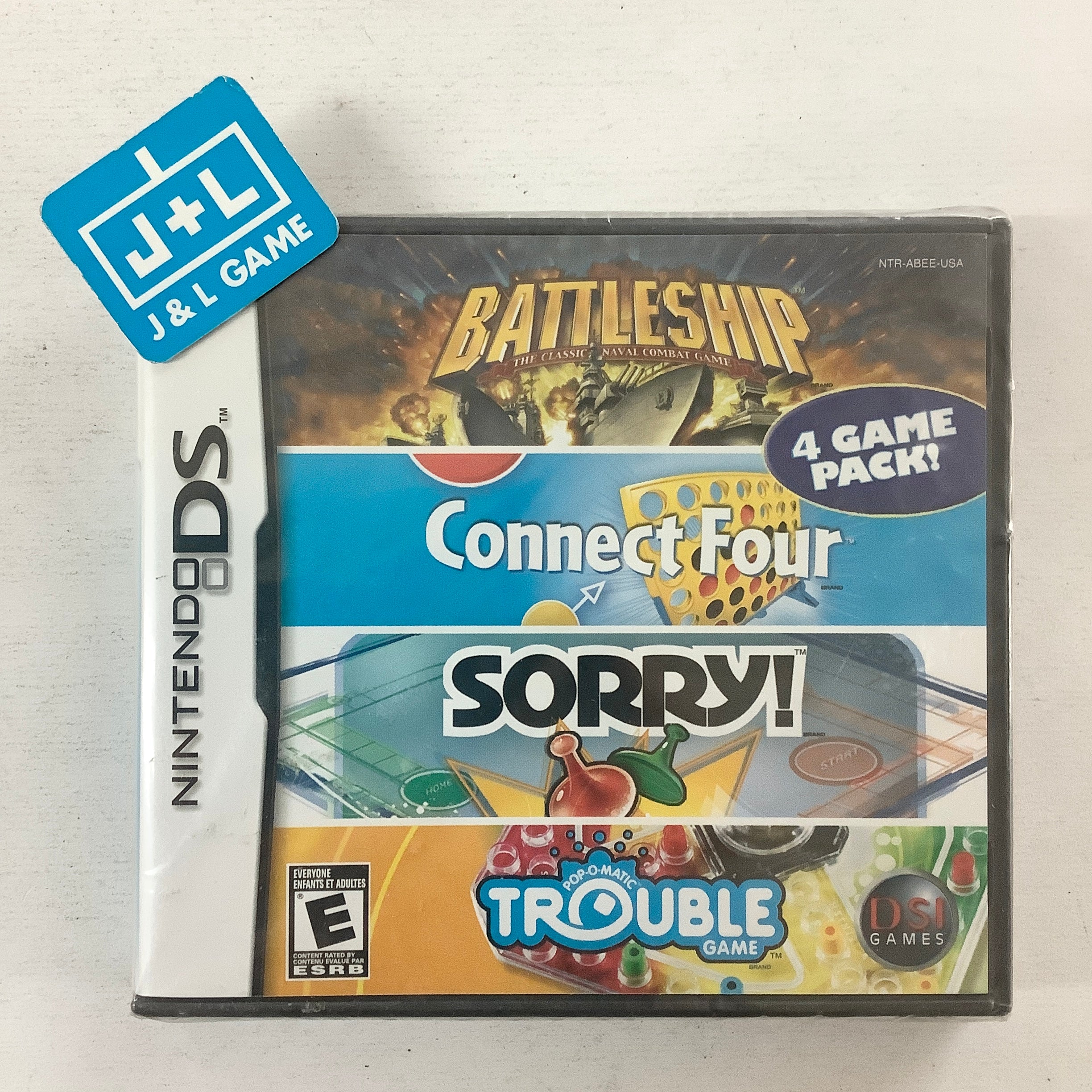 Battleship / Connect Four / Sorry! / Trouble - (NDS) Nintendo DS Video Games DSI Games   