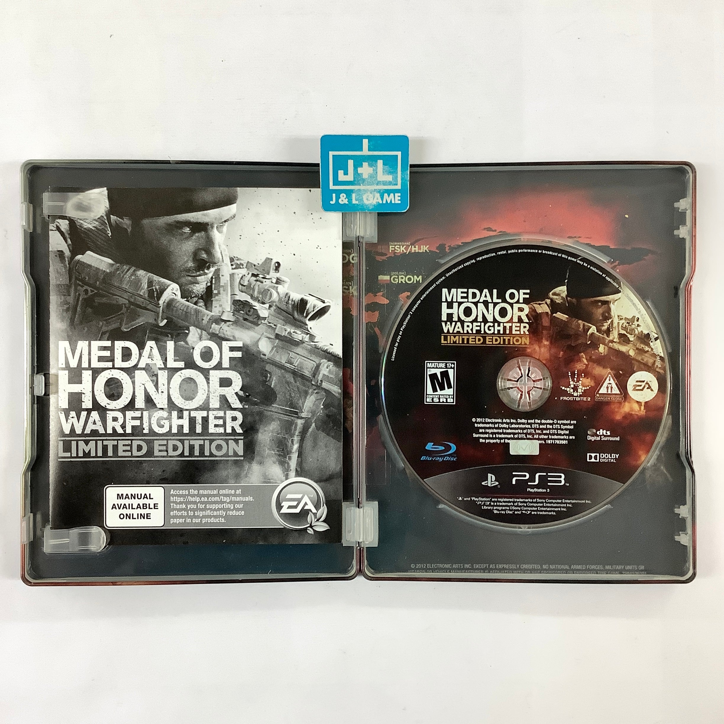 Medal of Honor: Warfighter (Steelbook) - (PS3) PlayStation 3 [Pre-Owned] Video Games Electronic Arts   