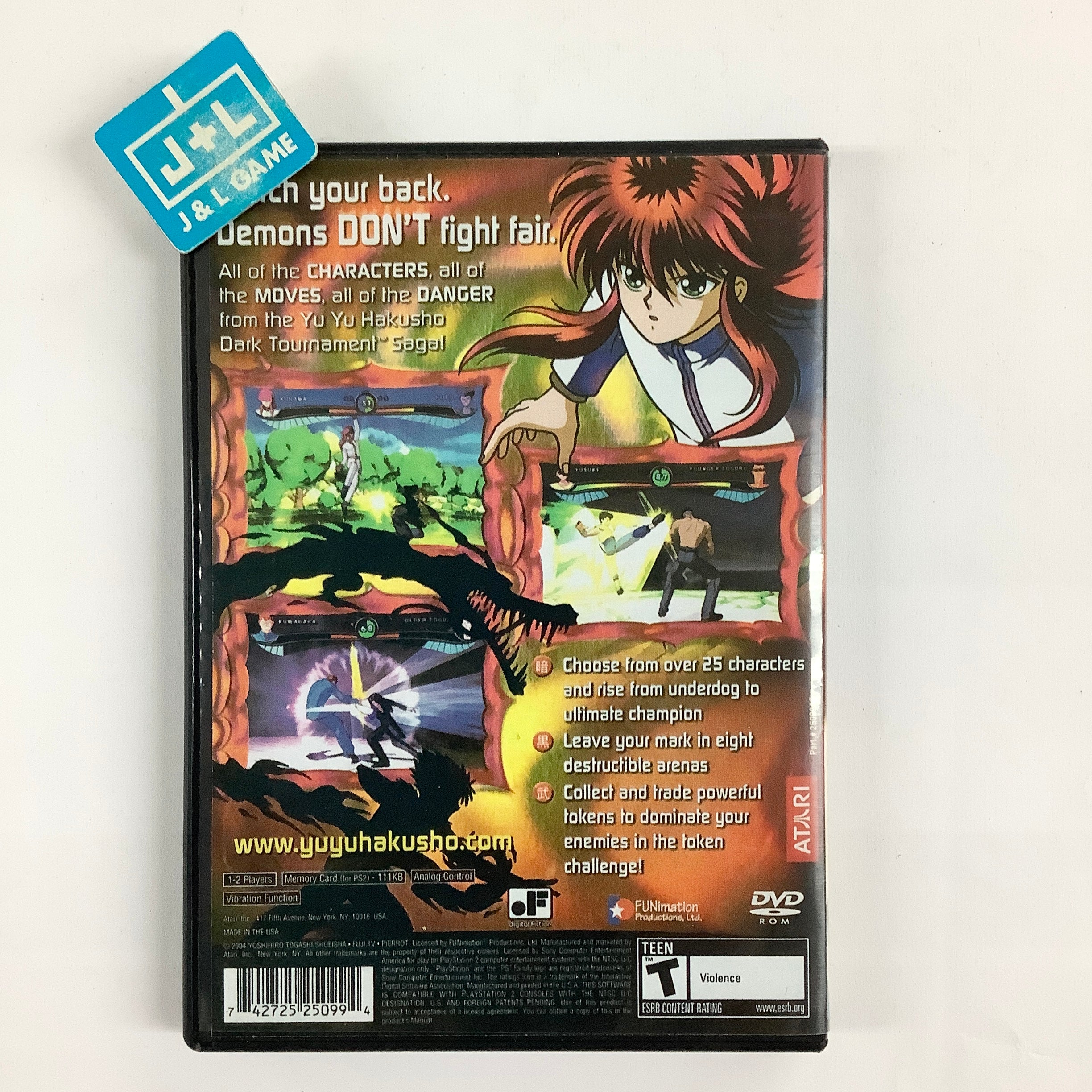 Yu Yu Hakusho: Dark Tournament - (PS2) PlayStation 2 [Pre-Owned] Video Games Atari SA   