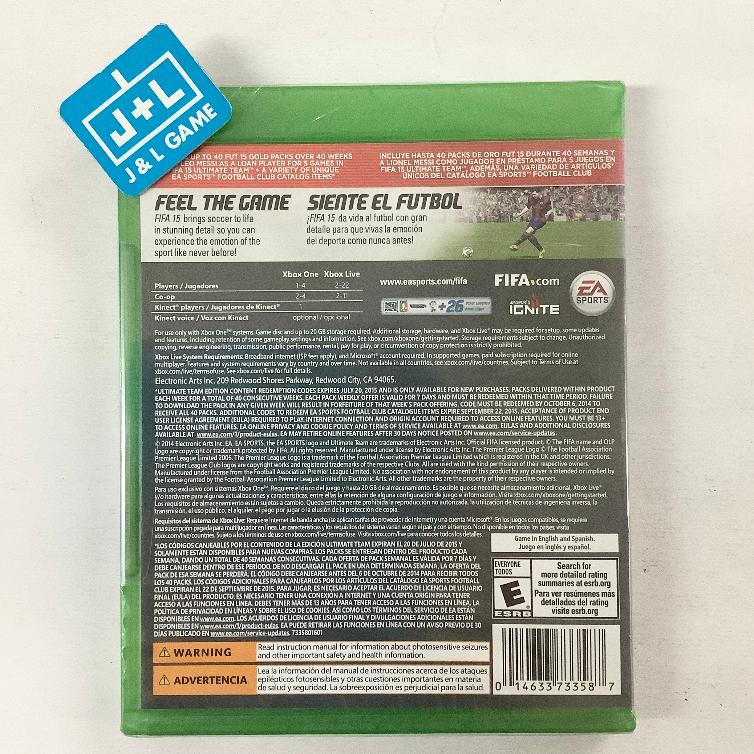 FIFA 15 (Ultimate Edition) - (XB1) Xbox One Video Games Electronic Arts   