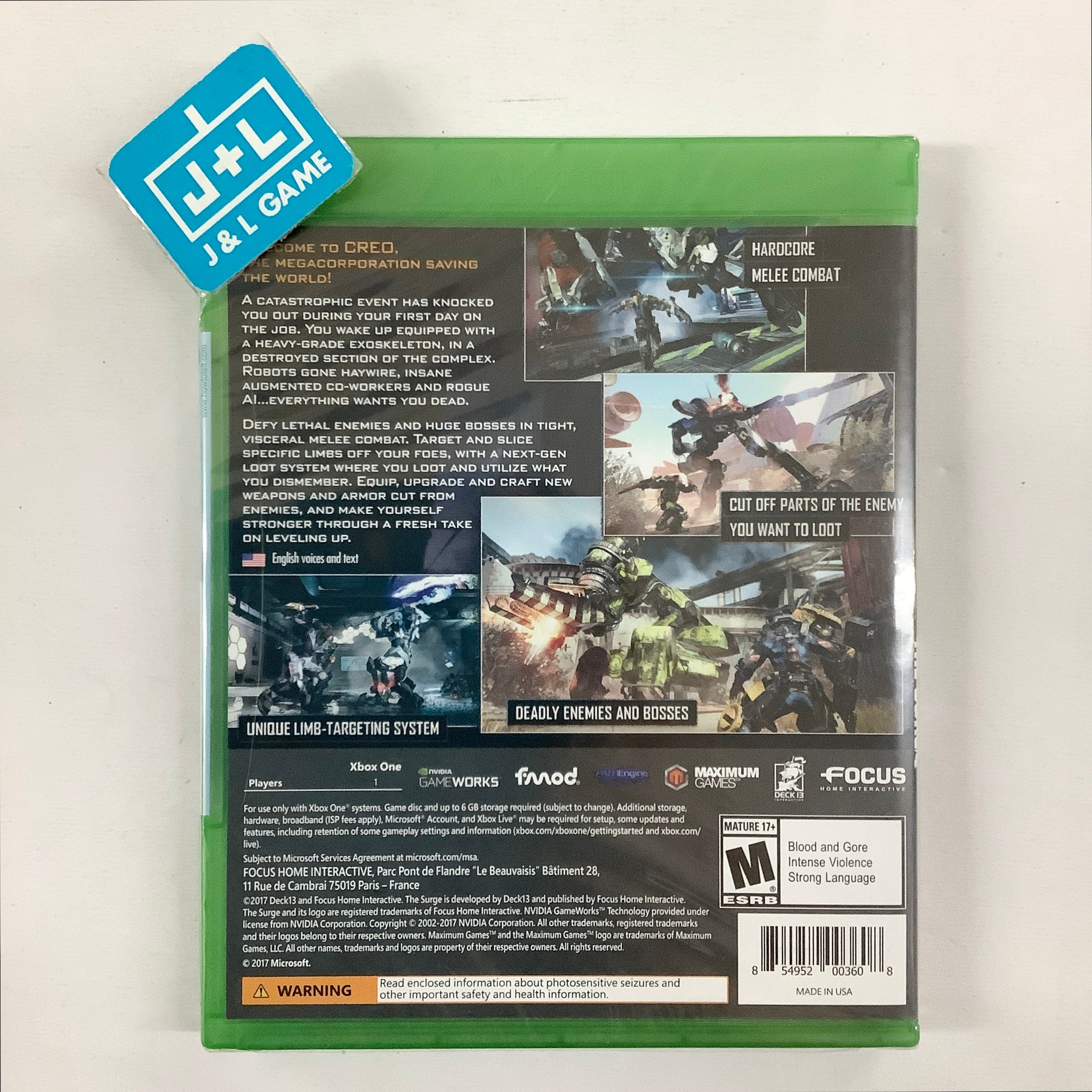 The Surge - (XB1) Xbox One Video Games Focus Home Interactive   