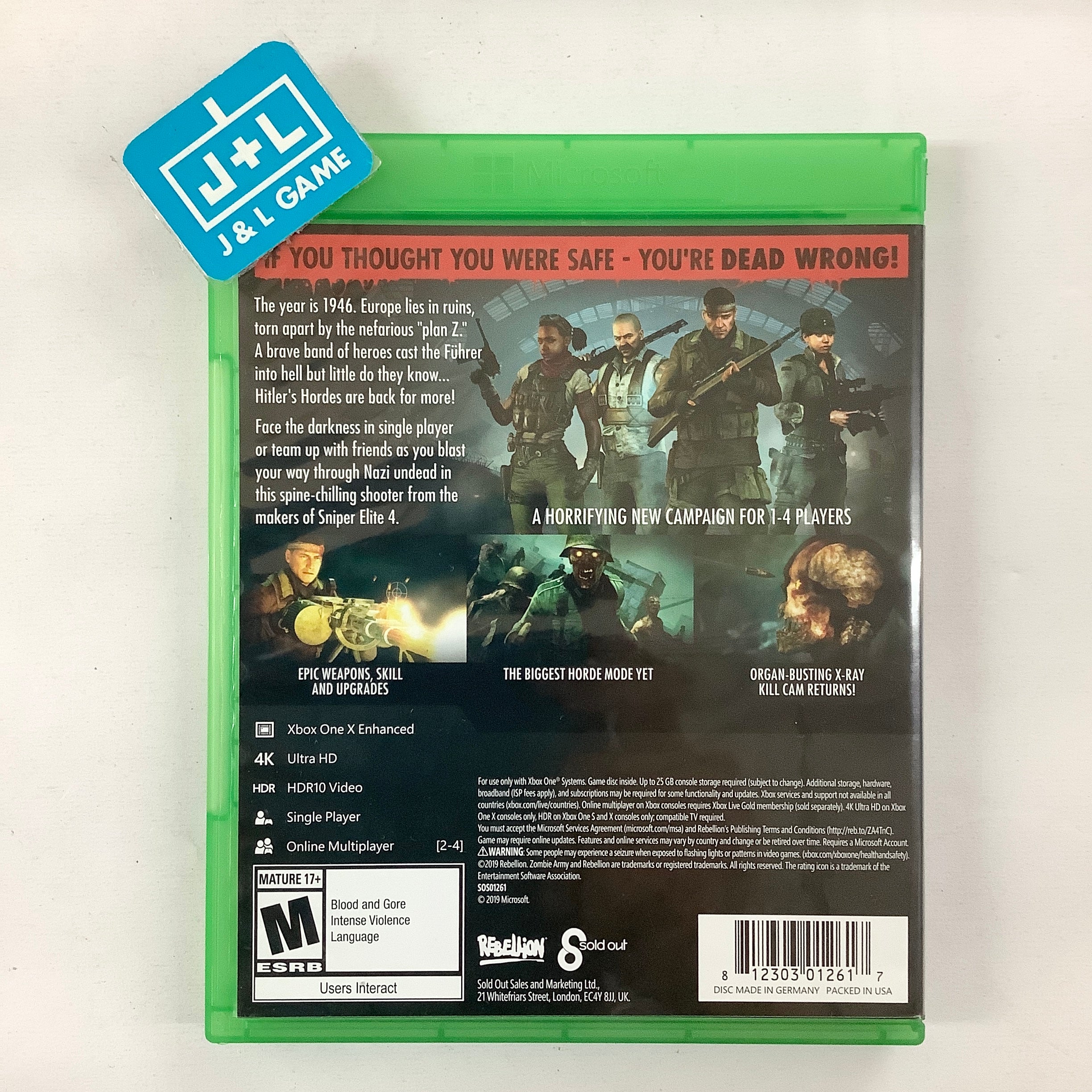 Zombie Army 4: Dead War - (XB1) Xbox One [Pre-Owned] Video Games Rebellion   