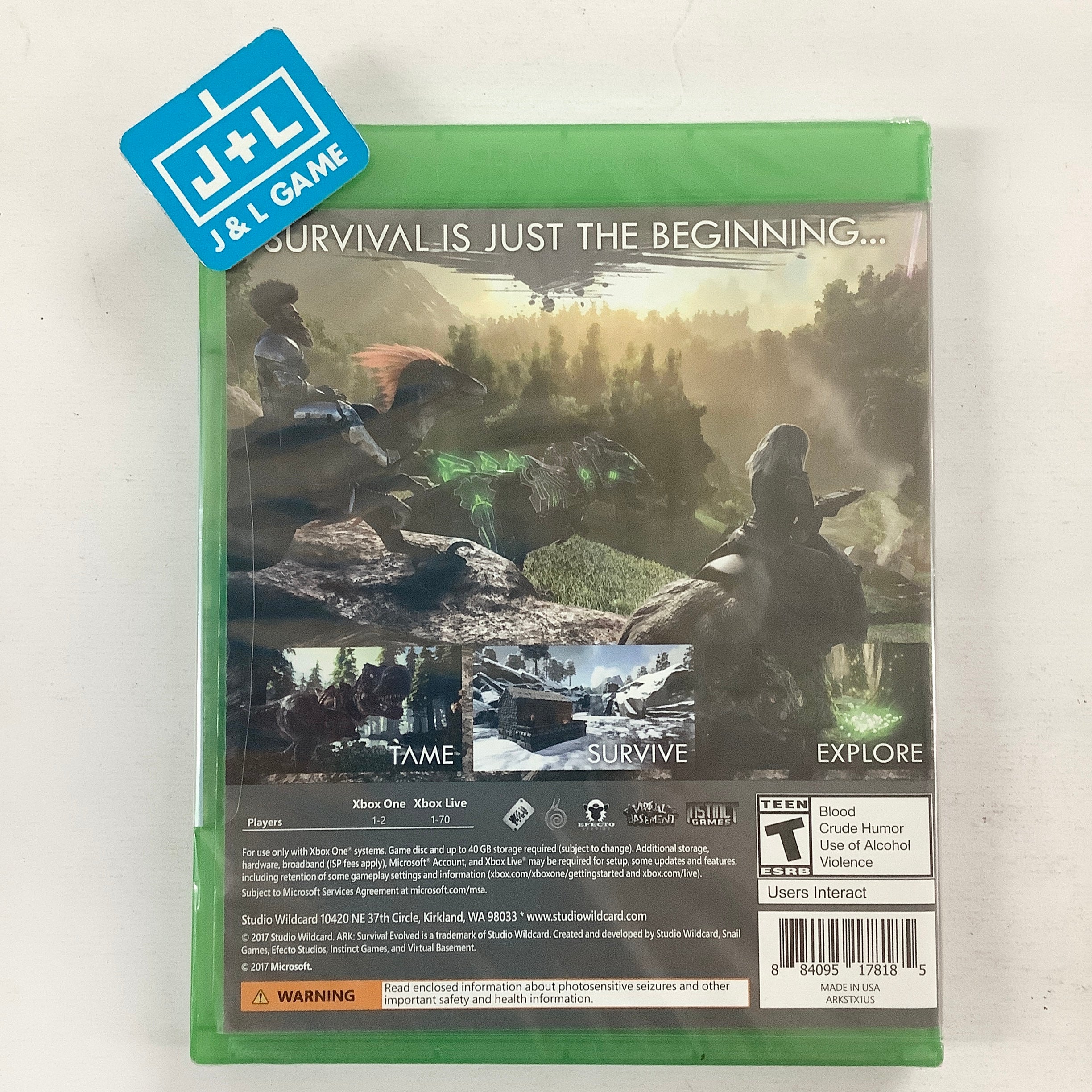 ARK: Survival Evolved - (XB1) Xbox One Video Games Studio Wildcard   