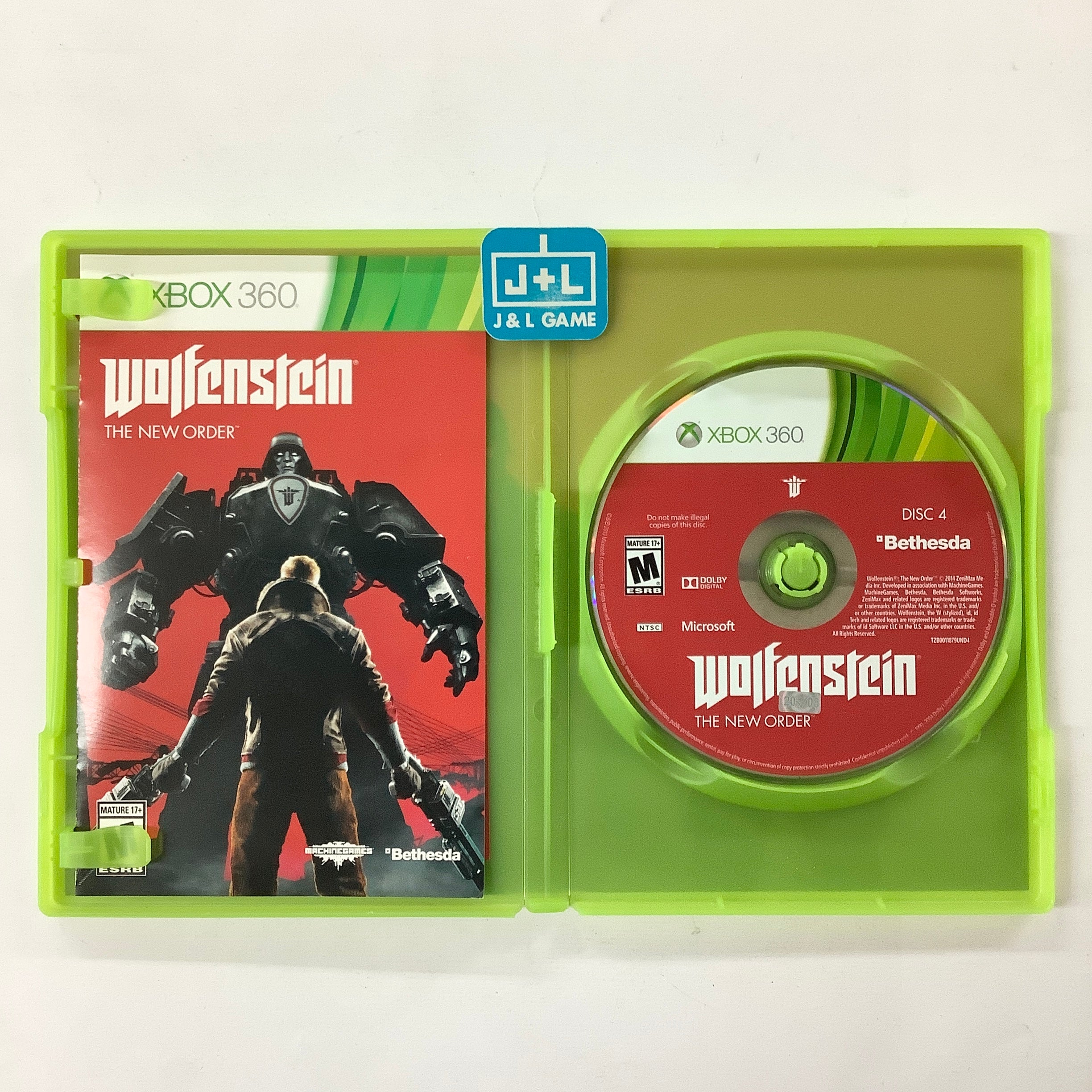 Wolfenstein: The New Order - Xbox 360 [Pre-Owned] Video Games Bethesda Softworks   