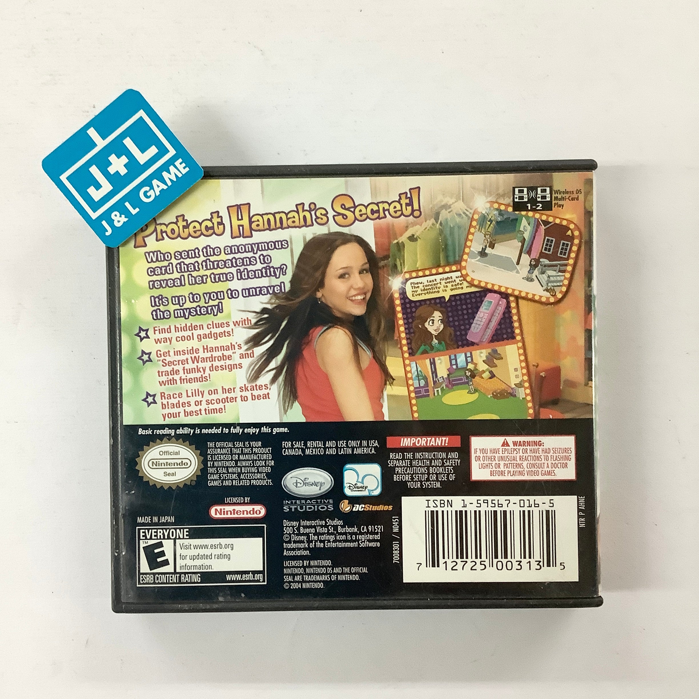 Hannah Montana - (NDS) Nintendo DS [Pre-Owned] Video Games Buena Vista Games   